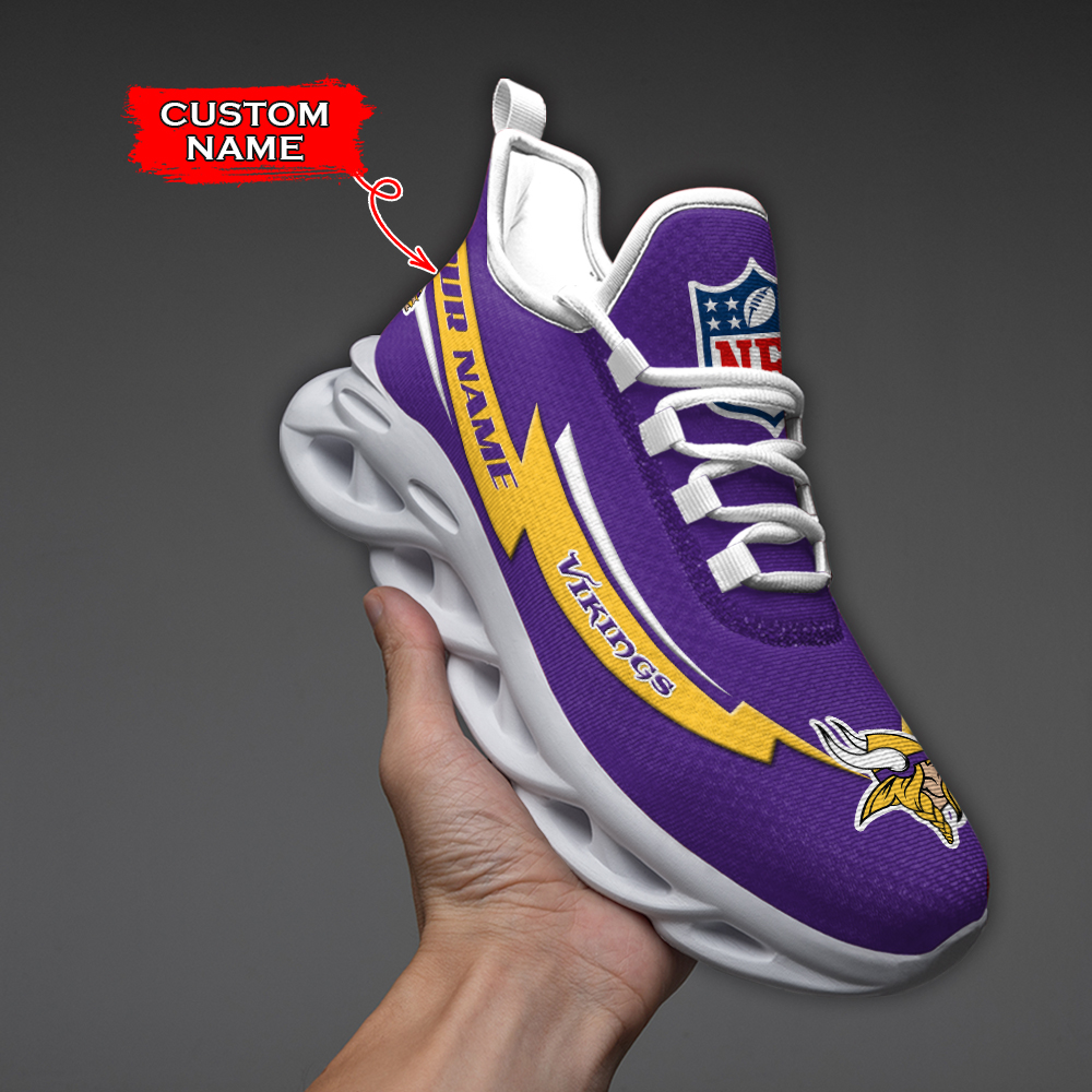 Minnesota Vikings NFL Max Soul Shoes Sneakers For Men And Women