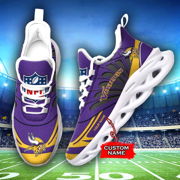 Minnesota Vikings NFL Max Soul Shoes Sneakers For Men And Women