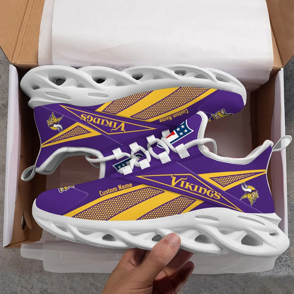 Minnesota Vikings NFL Max Soul Shoes Sneakers For Men And Women