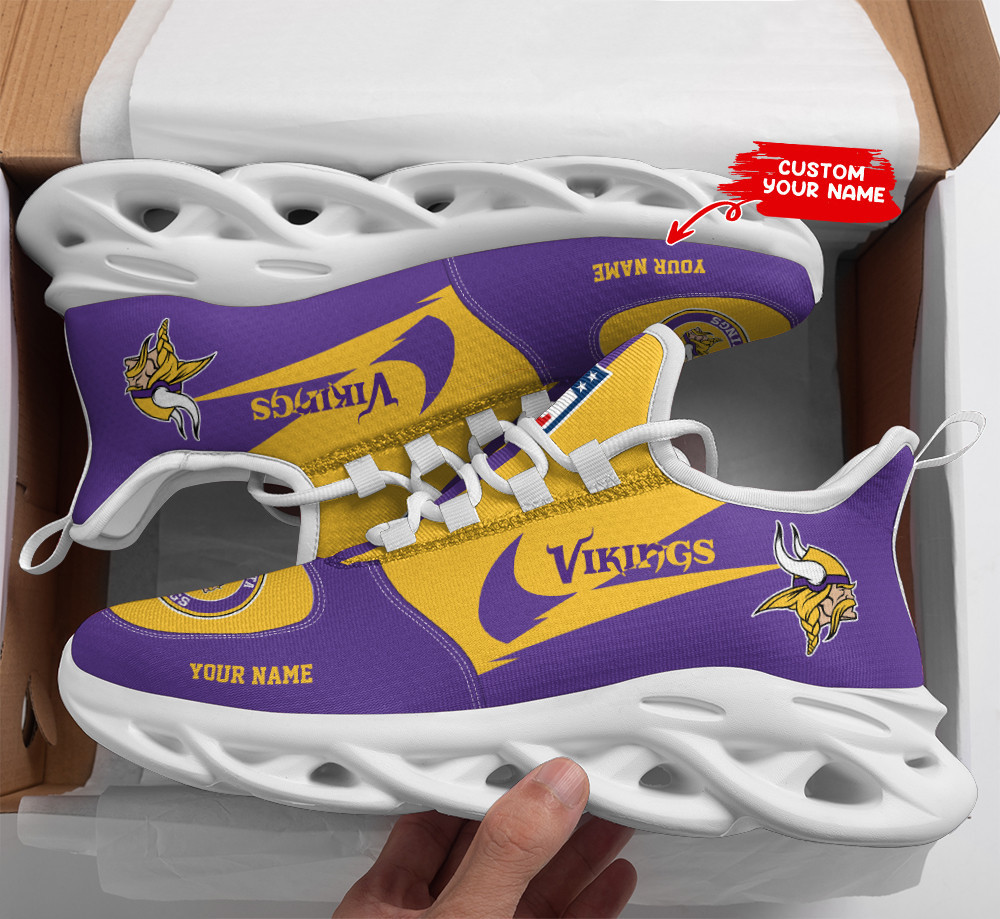 Minnesota Vikings NFL Max Soul Shoes Sneakers For Men And Women