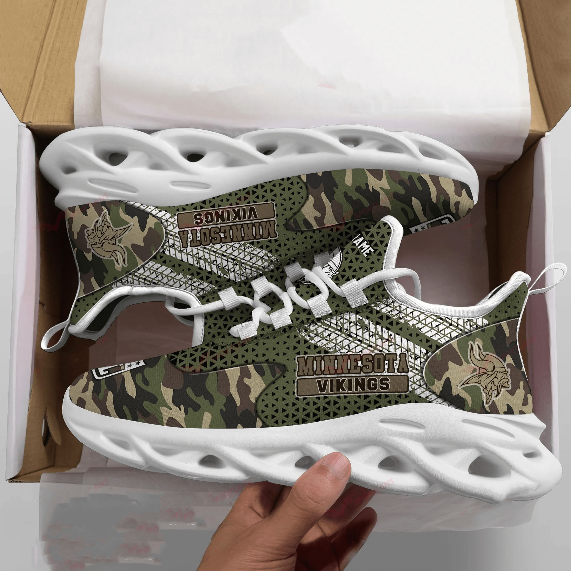Minnesota Vikings NFL Max Soul Shoes Sneakers For Men And Women