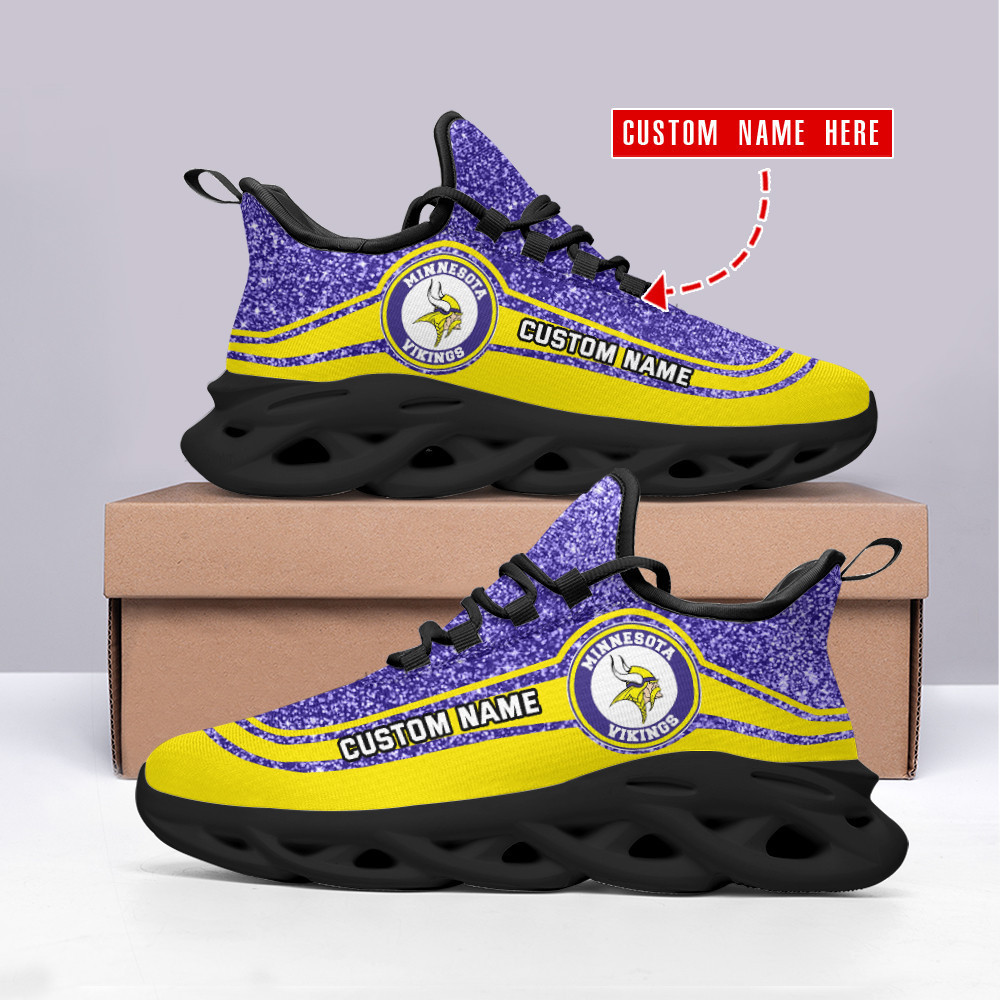 Minnesota Vikings NFL Max Soul Shoes Sneakers For Men And Women