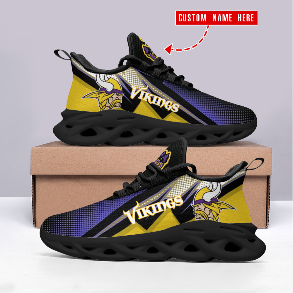 Minnesota Vikings NFL Max Soul Shoes Sneakers For Men And Women