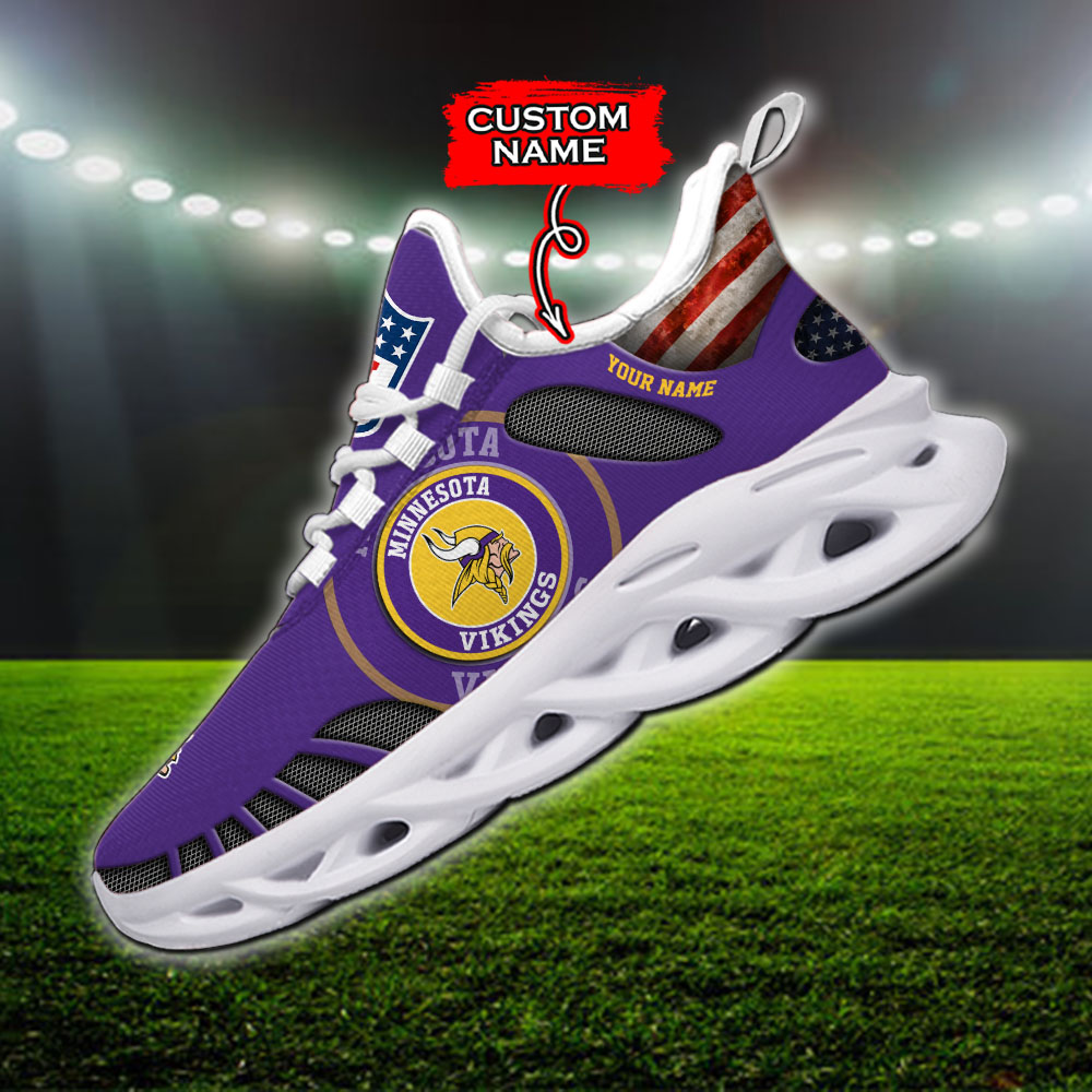 Minnesota Vikings NFL Max Soul Shoes Sneakers For Men And Women