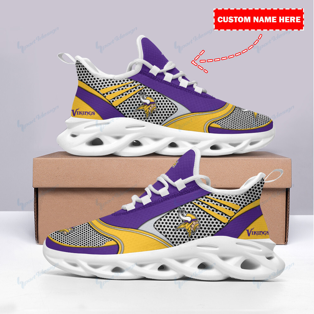 Minnesota Vikings NFL Max Soul Shoes Sneakers For Men And Women