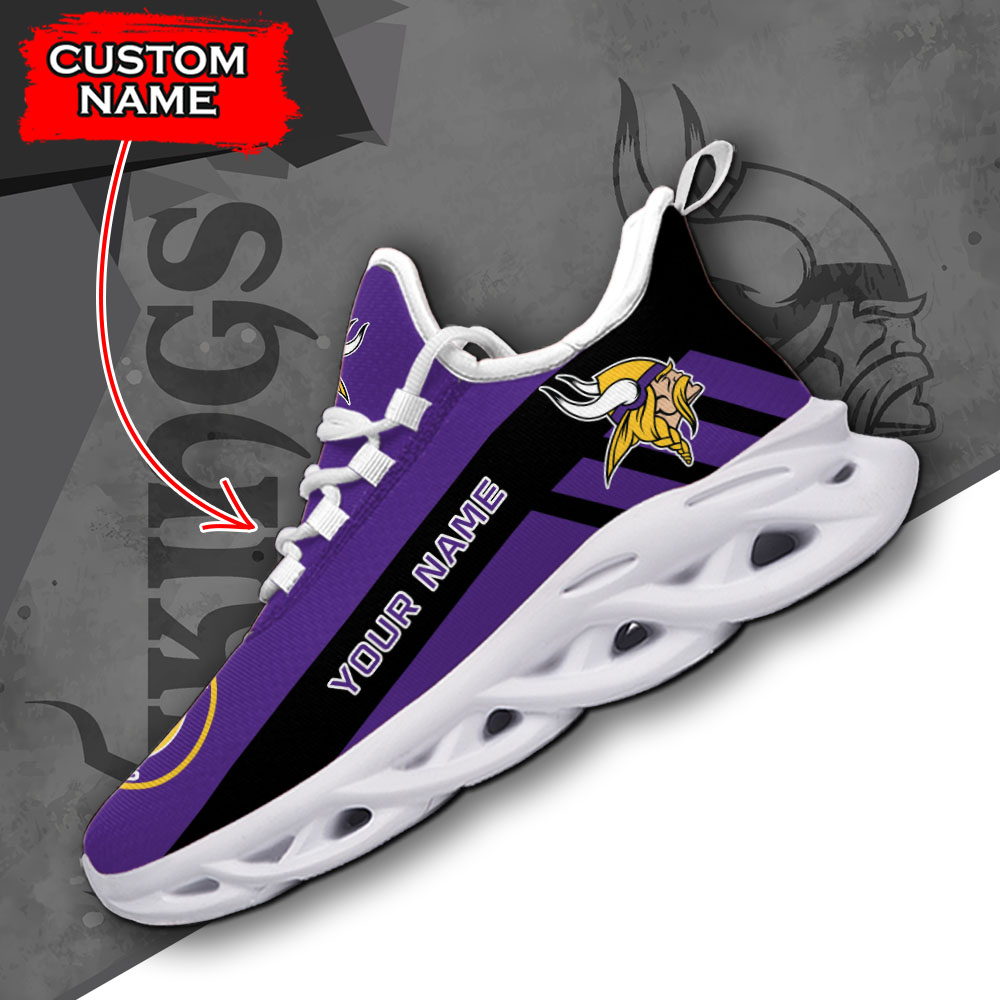 Minnesota Vikings NFL Max Soul Shoes Sneakers For Men And Women