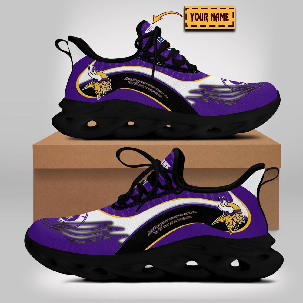 Minnesota Vikings NFL Max Soul Shoes Sneakers For Men And Women