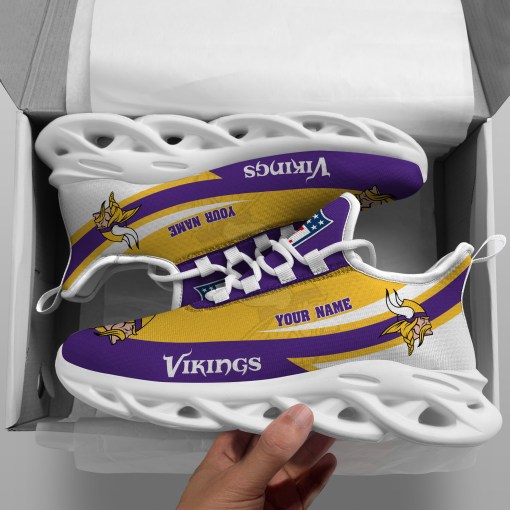 Minnesota Vikings NFL Max Soul Shoes Sneakers For Men And Women