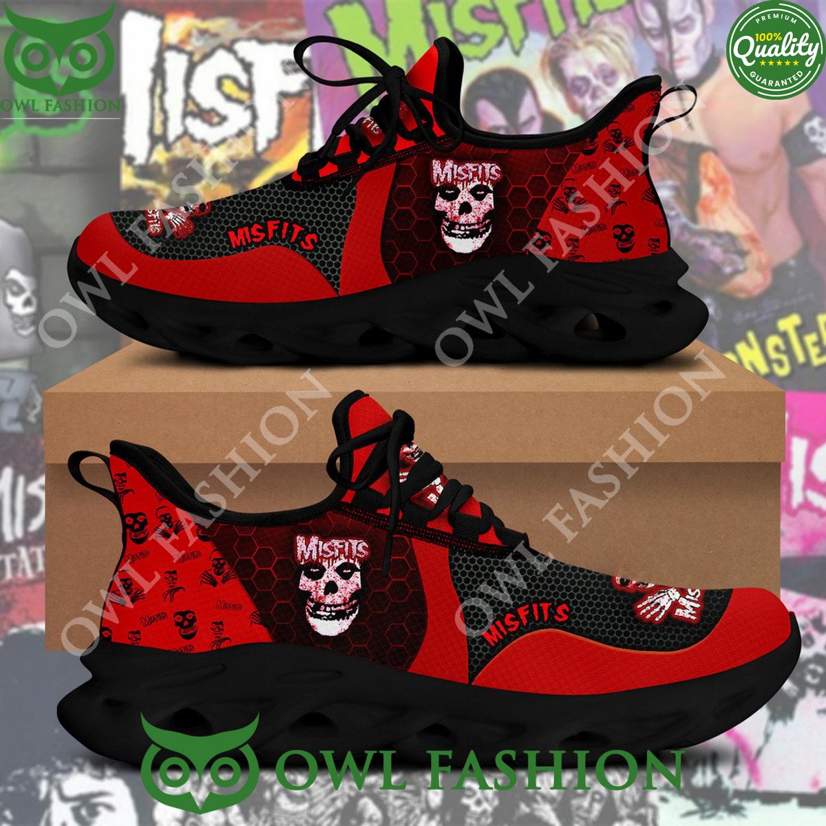 Misfits Rock Band Max Soul Shoes Sneakers For Men And Women