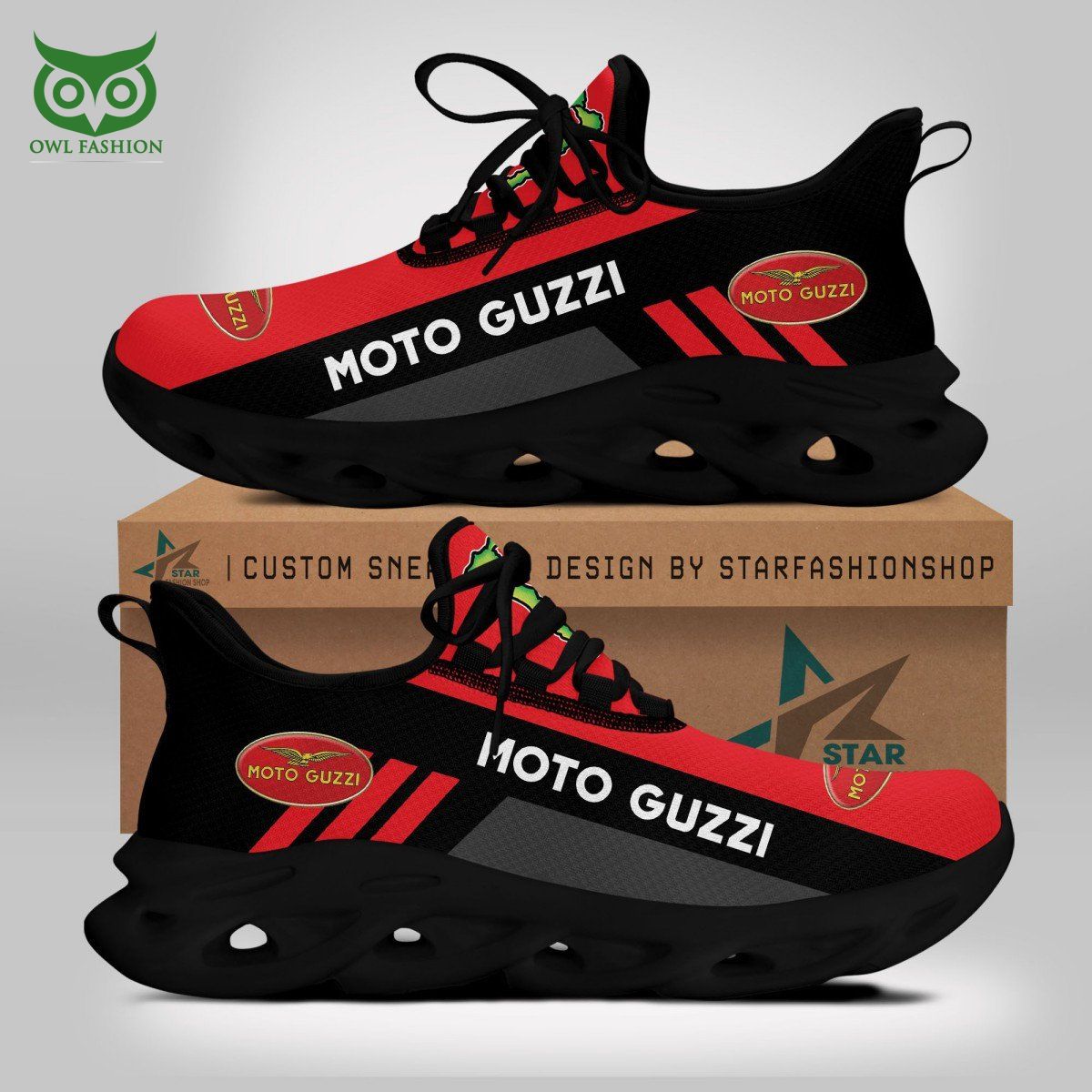 Moto Guzzi Motor Racing Max Soul Shoes Sneakers For Men And Women