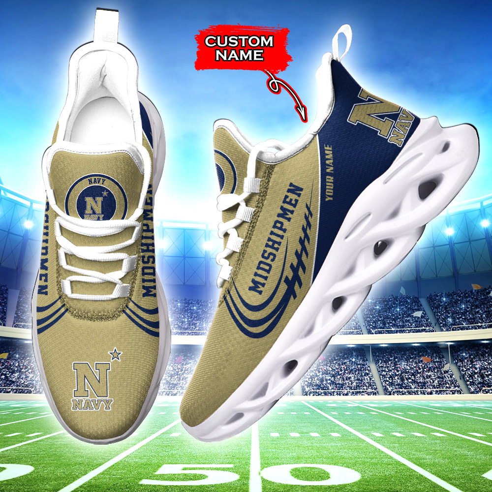 Navy Midshipmen NCAA Max Soul Shoes Sneakers For Men And Women