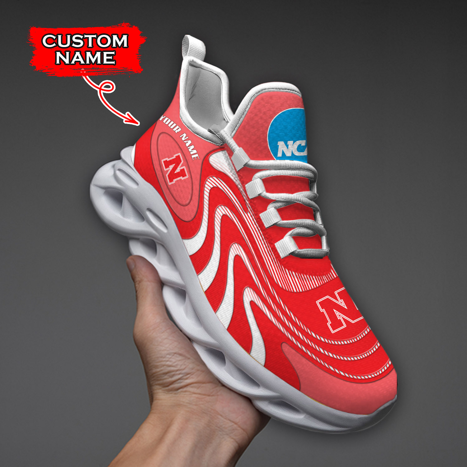 Nebraska Cornhuskers NCAA Max Soul Shoes Sneakers For Men And Women