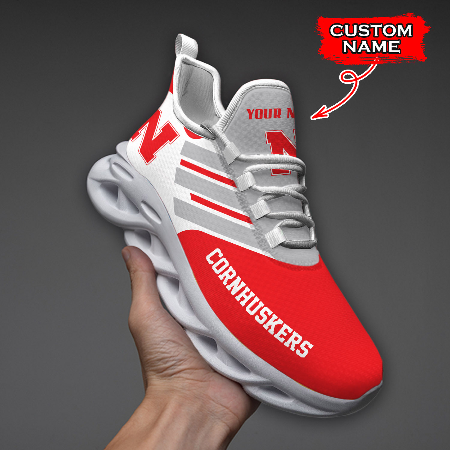 Nebraska Cornhuskers NCAA Max Soul Shoes Sneakers For Men And Women
