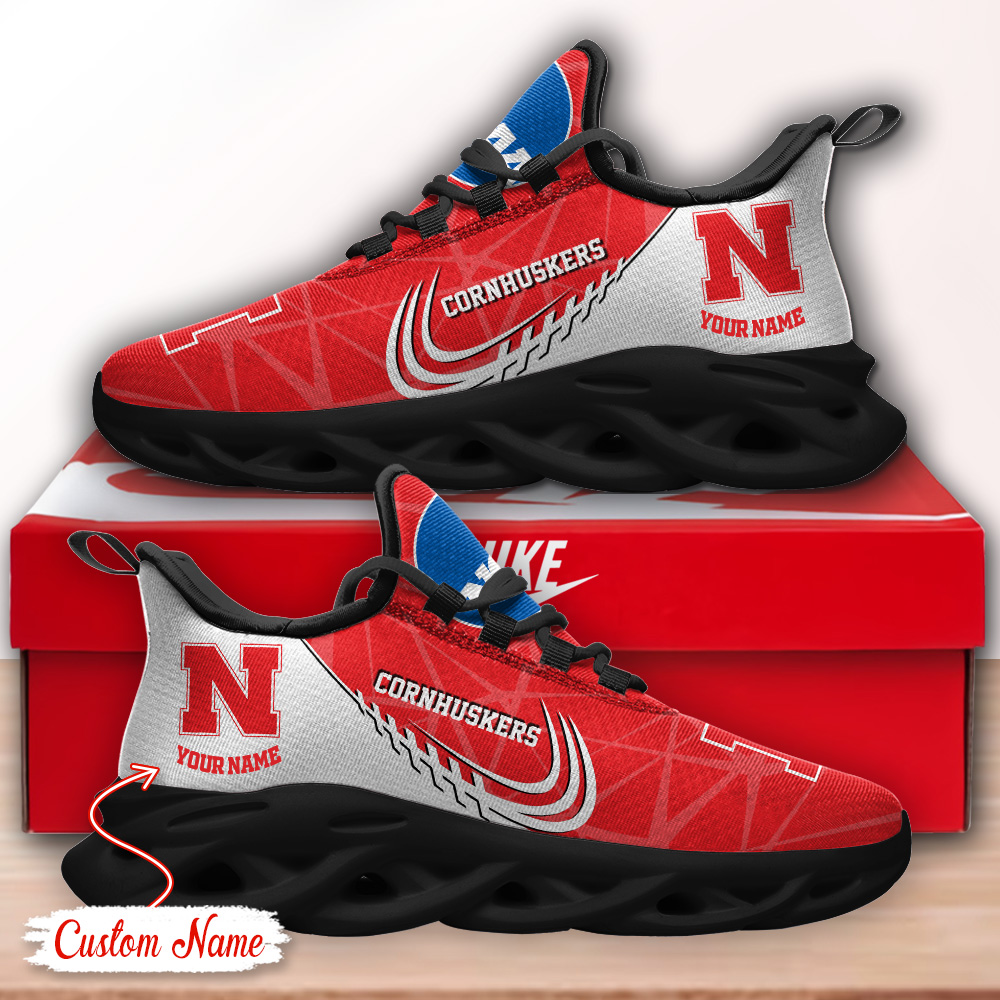 Nebraska Cornhuskers NCAA Max Soul Shoes Sneakers For Men And Women