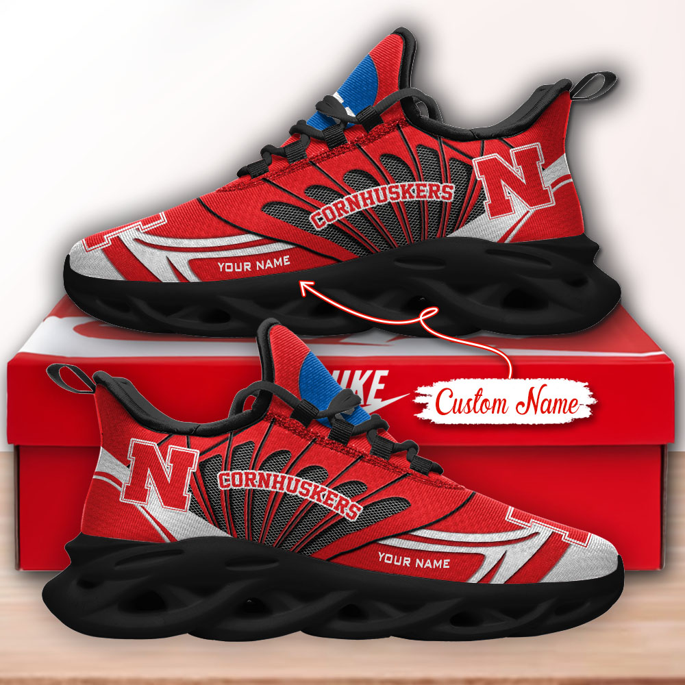 Nebraska Cornhuskers NCAA Max Soul Shoes Sneakers For Men And Women