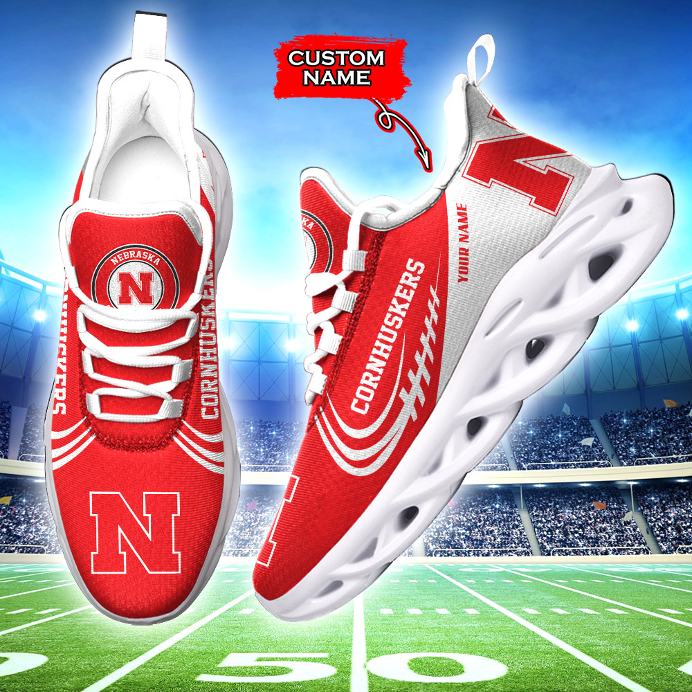 Nebraska Cornhuskers NCAA Max Soul Shoes Sneakers For Men And Women