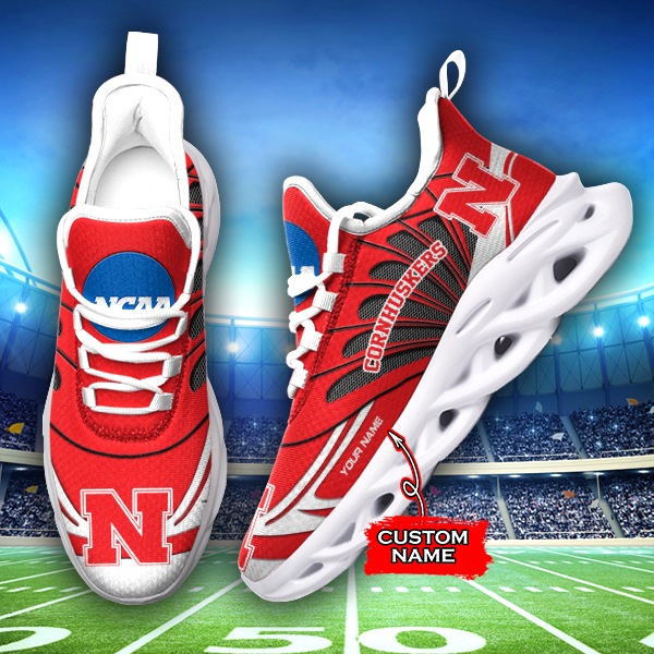 Nebraska Cornhuskers NCAA Max Soul Shoes Sneakers For Men And Women