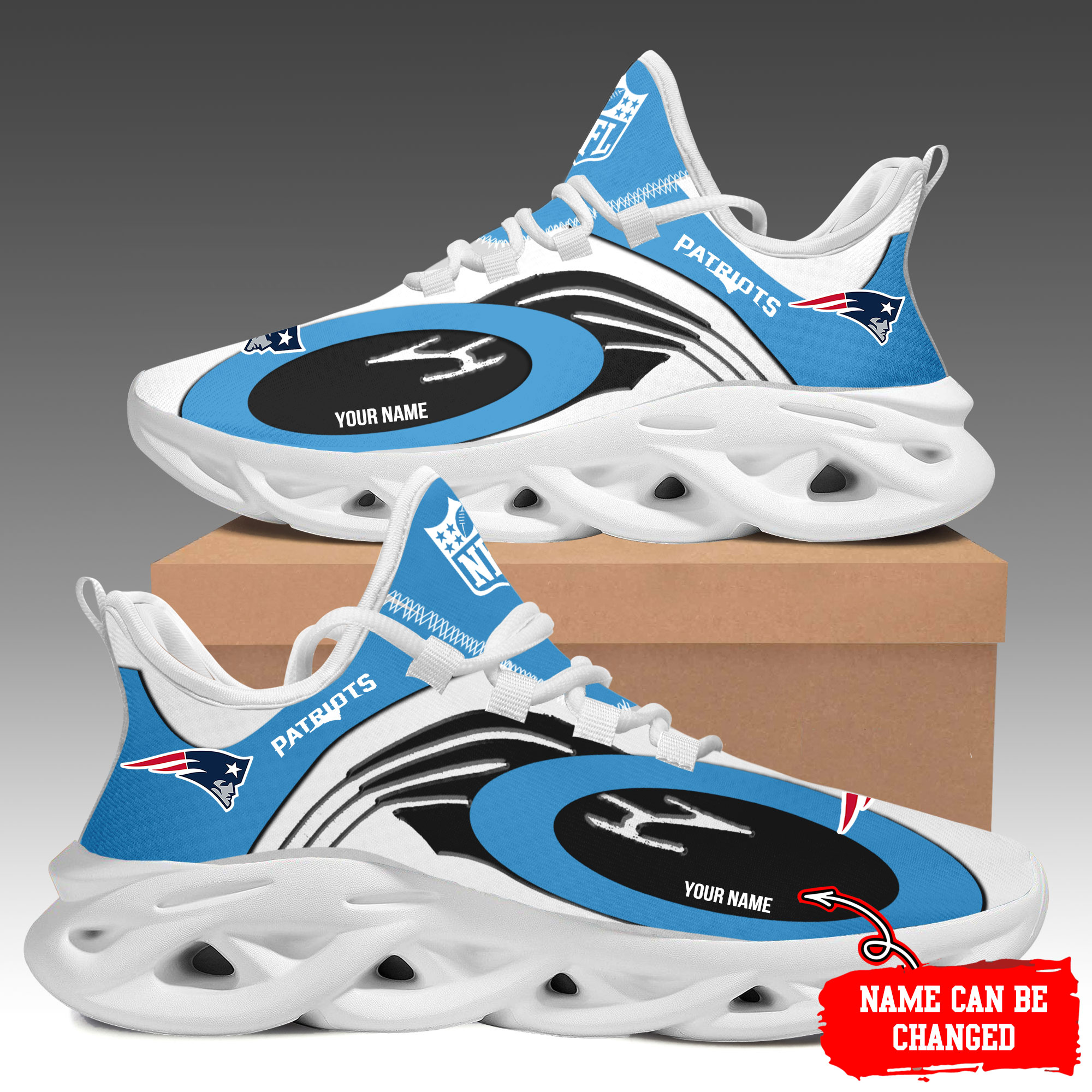 New England Patriots Max Soul Shoes Sneakers For Men And Women