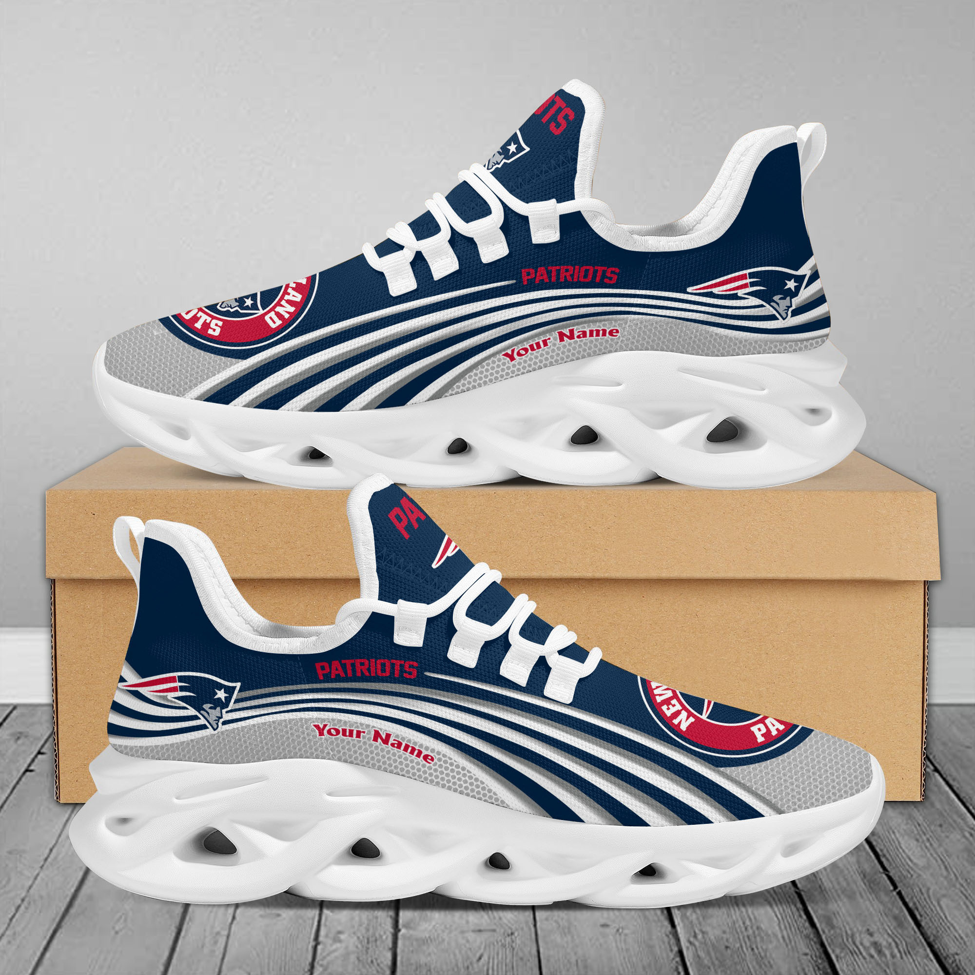 New England Patriots Max Soul Shoes Sneakers For Men And Women