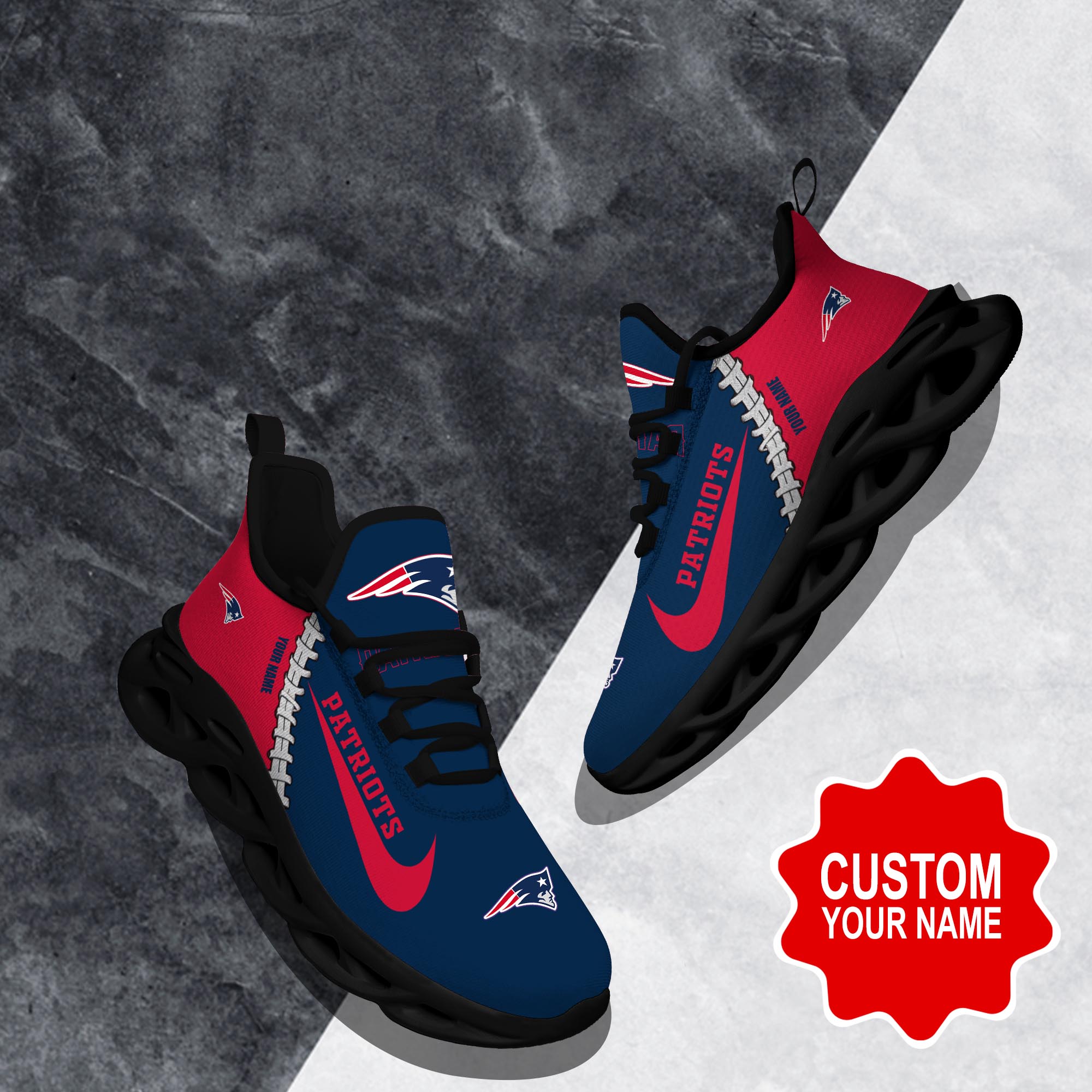 New England Patriots Max Soul Shoes Sneakers For Men And Women
