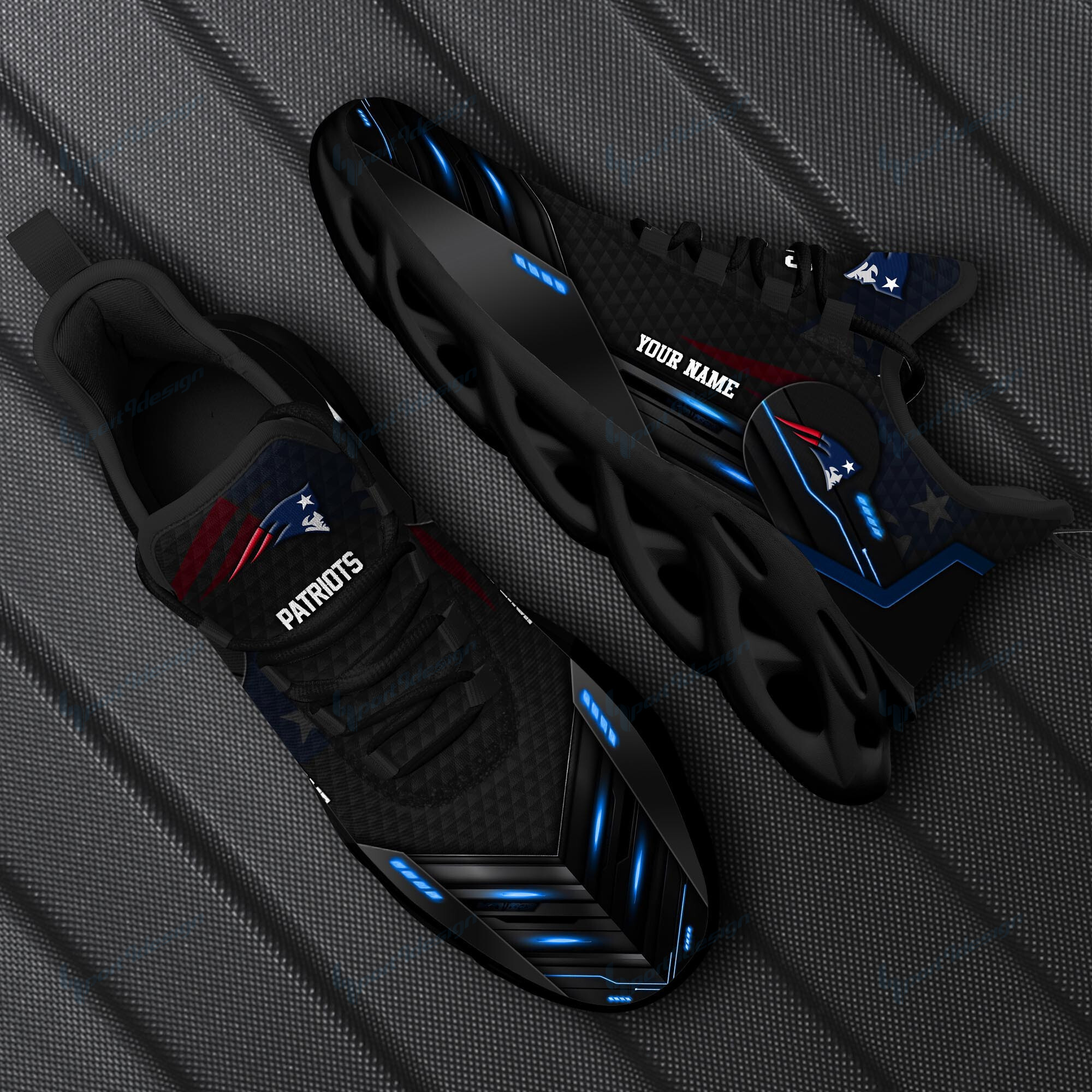 New England Patriots NFL Max Soul Shoes Sneakers For Men And Women