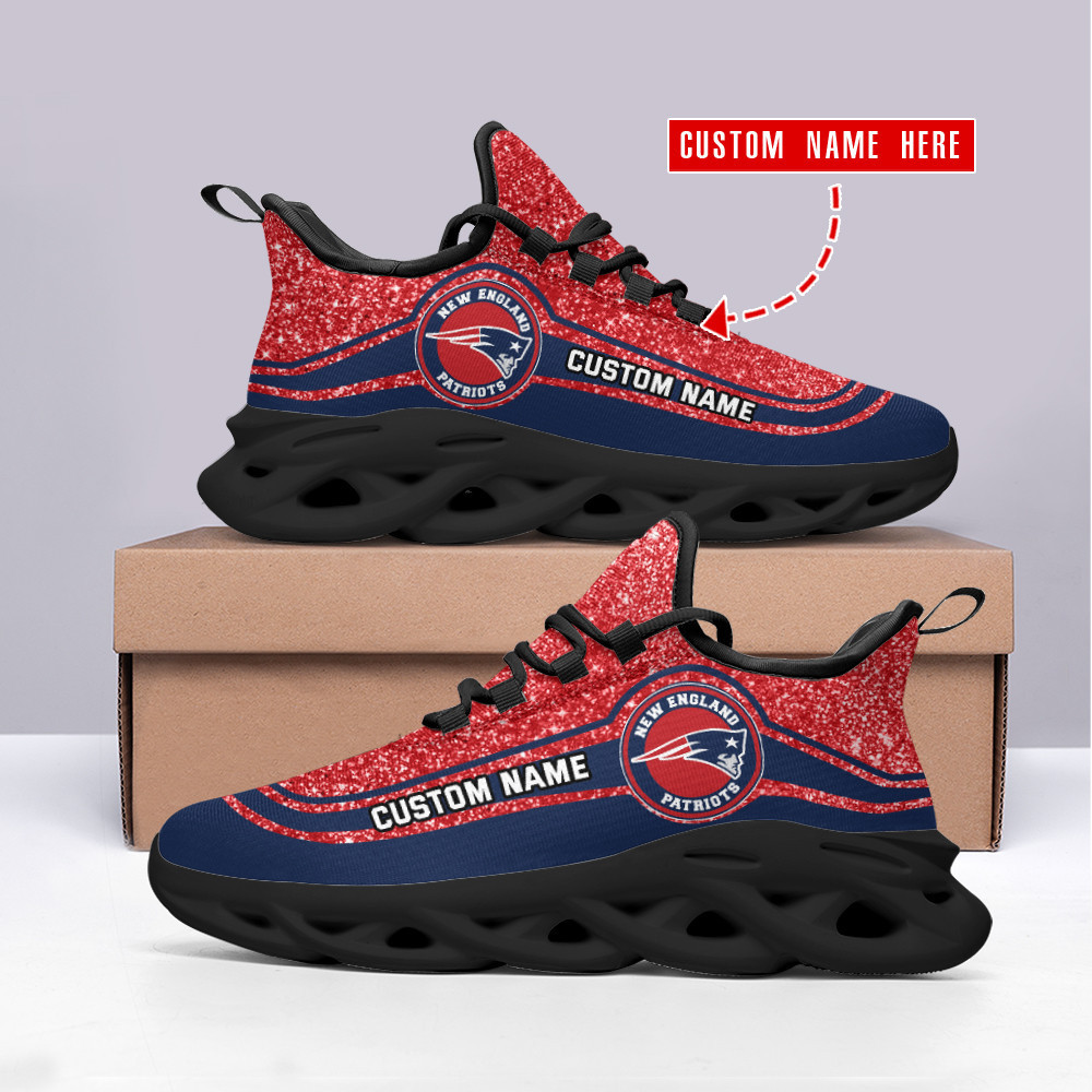 New England Patriots NFL Max Soul Shoes Sneakers For Men And Women