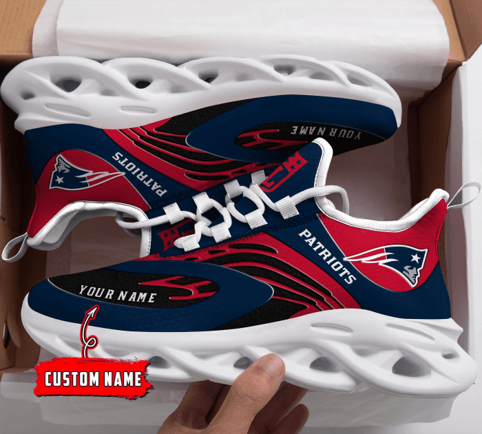 New England Patriots NFL Max Soul Shoes Sneakers For Men And Women