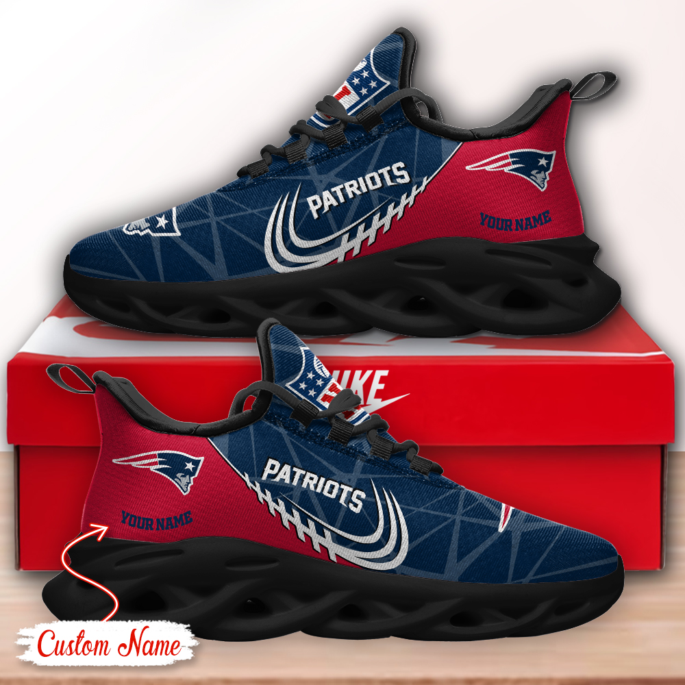 New England Patriots NFL Max Soul Shoes Sneakers For Men And Women