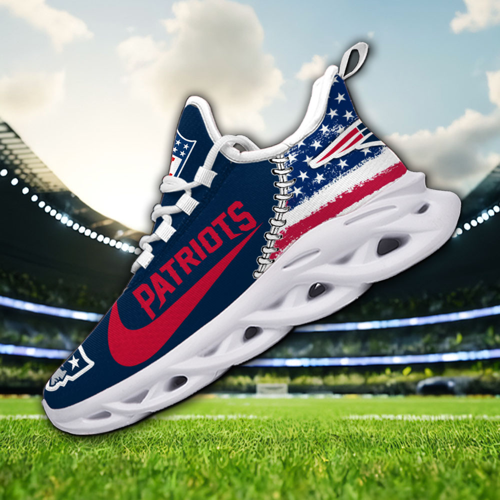 New England Patriots NFL Max Soul Shoes Sneakers For Men And Women