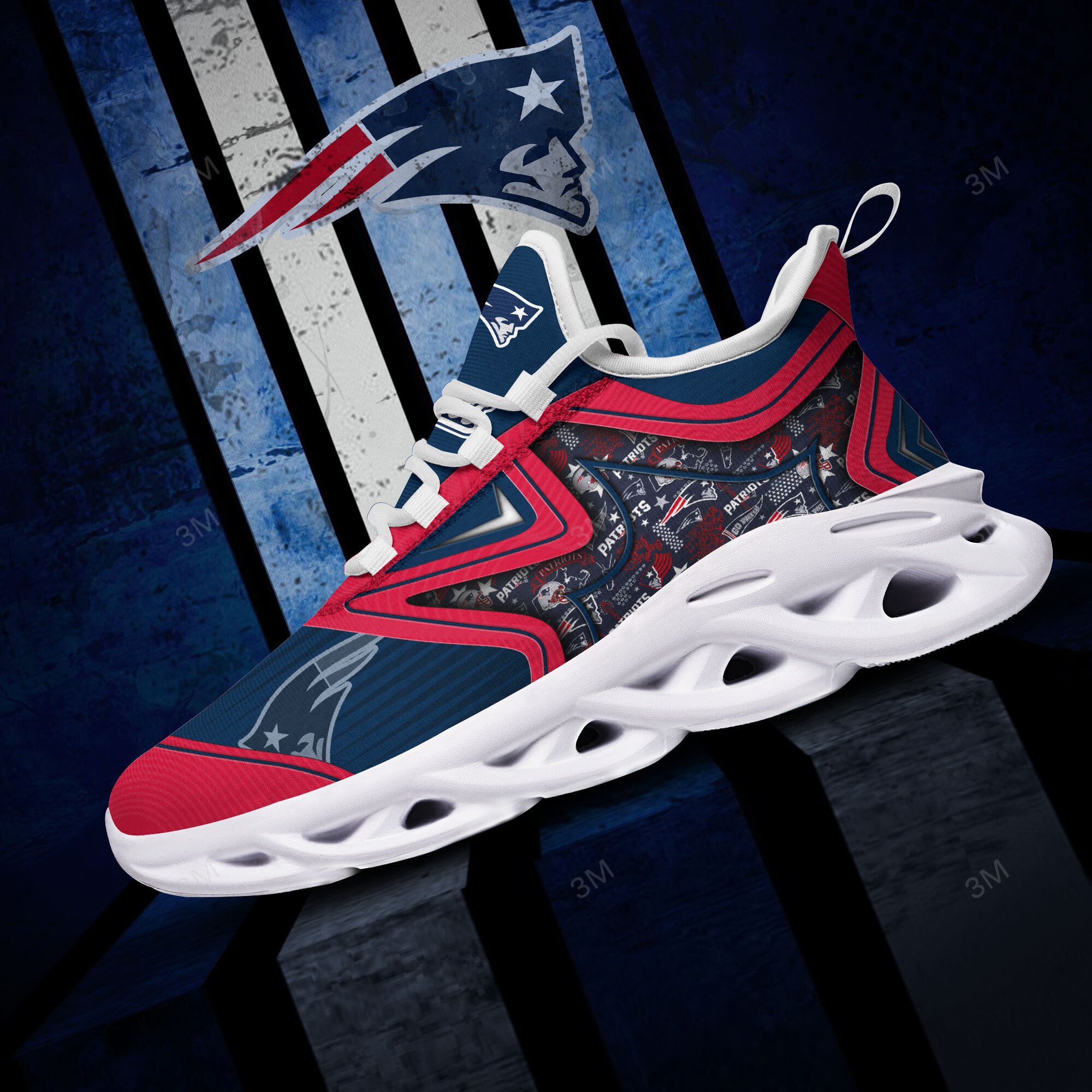 New England Patriots NFL Max Soul Shoes Sneakers For Men And Women