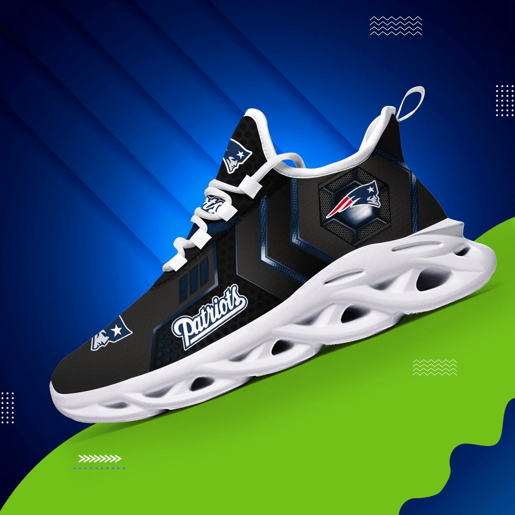 New England Patriots NFL Max Soul Shoes Sneakers For Men And Women