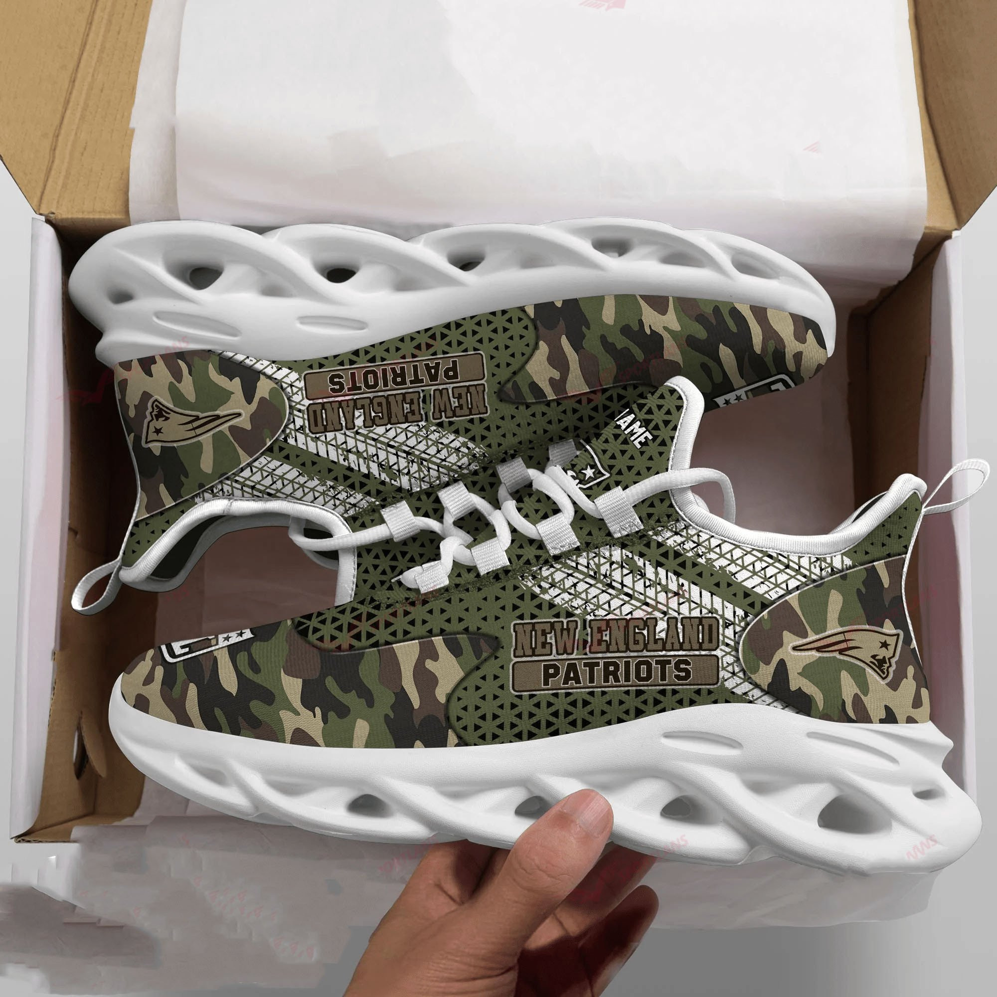New England Patriots NFL Max Soul Shoes Sneakers For Men And Women