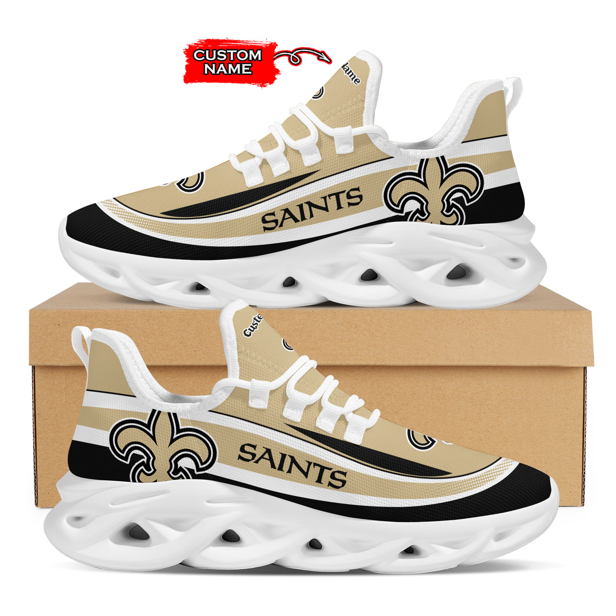 New Orleans Saints Max Soul Shoes Sneakers For Men And Women