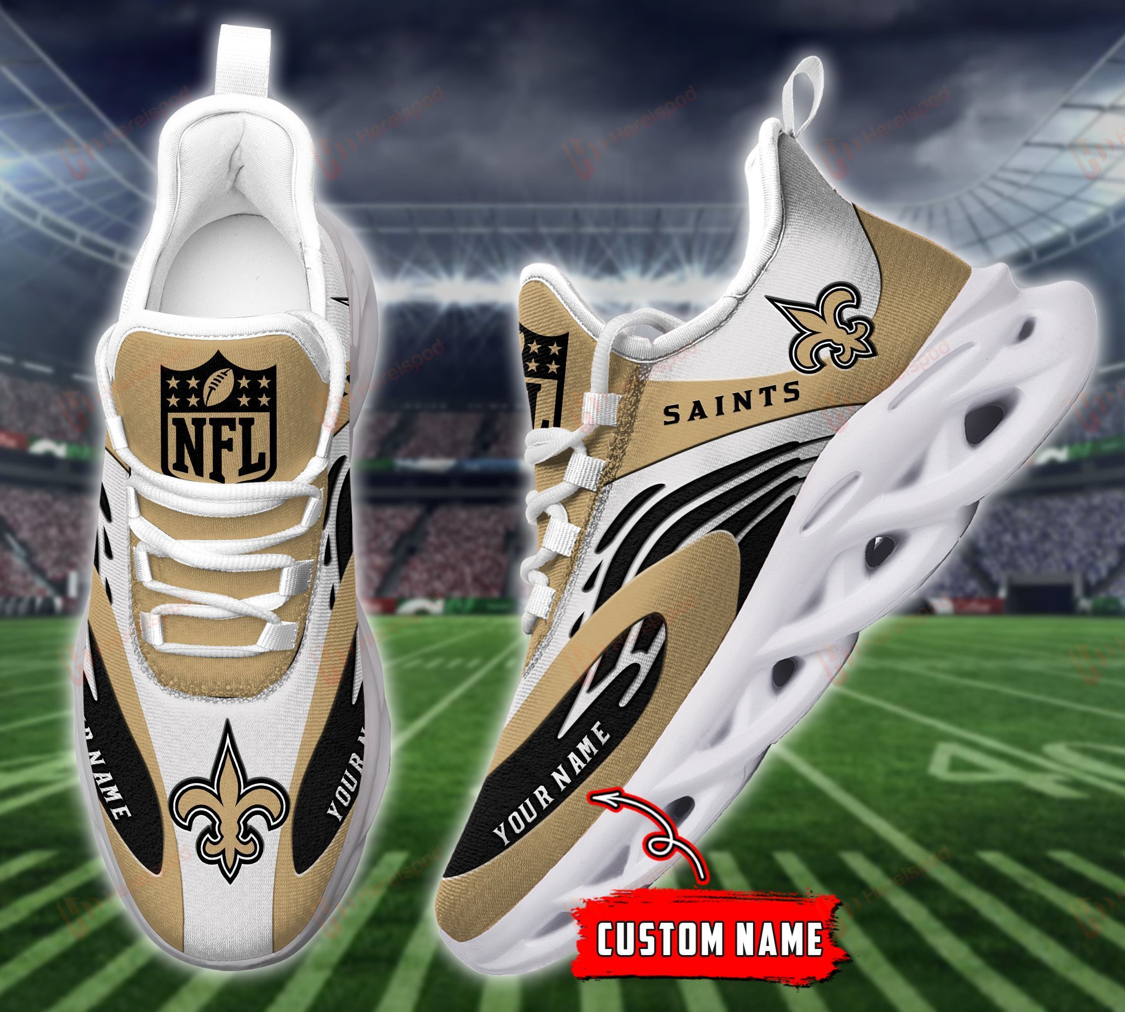 New Orleans Saints Max Soul Shoes Sneakers For Men And Women