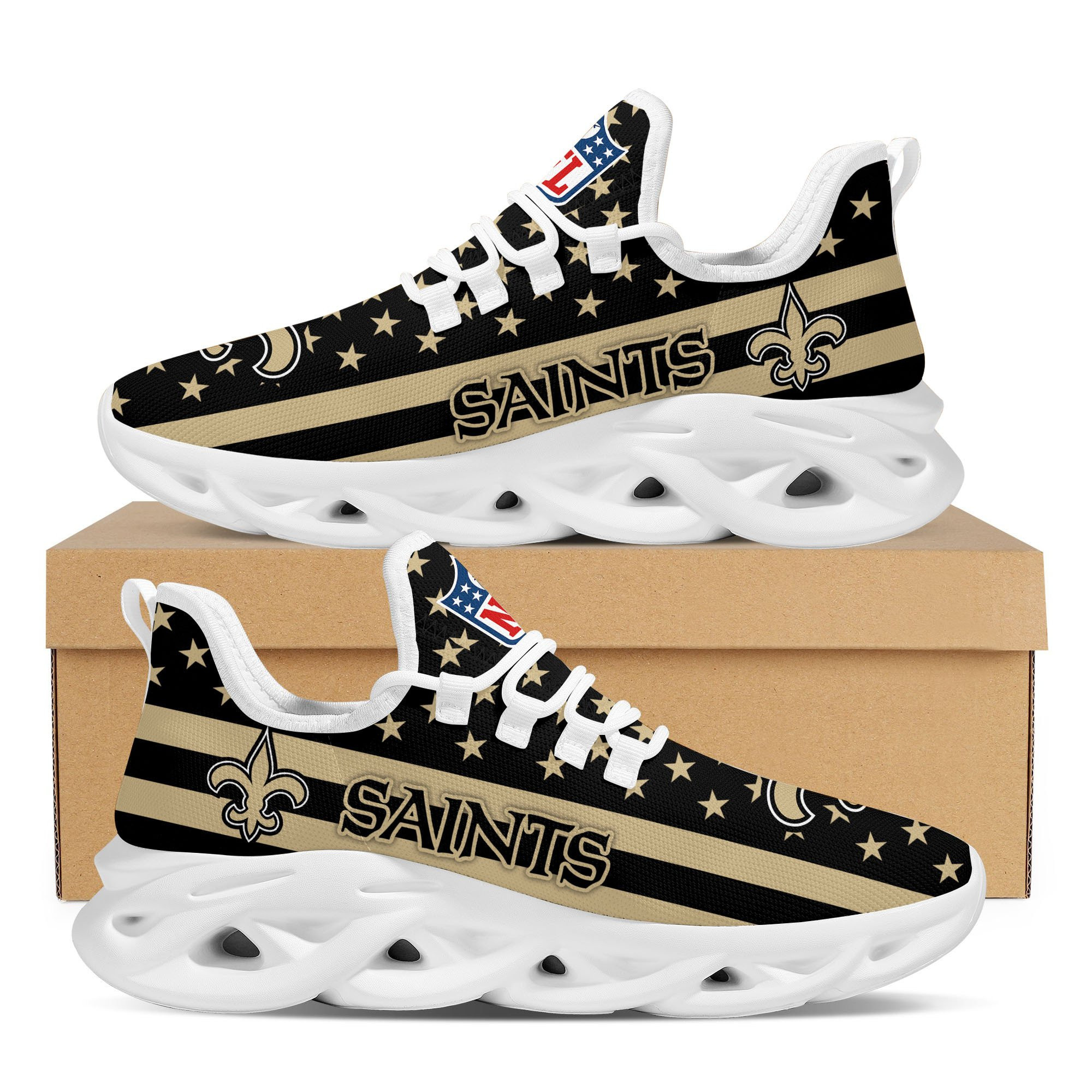 New Orleans Saints NFL Max Soul Shoes Sneakers For Men And Women