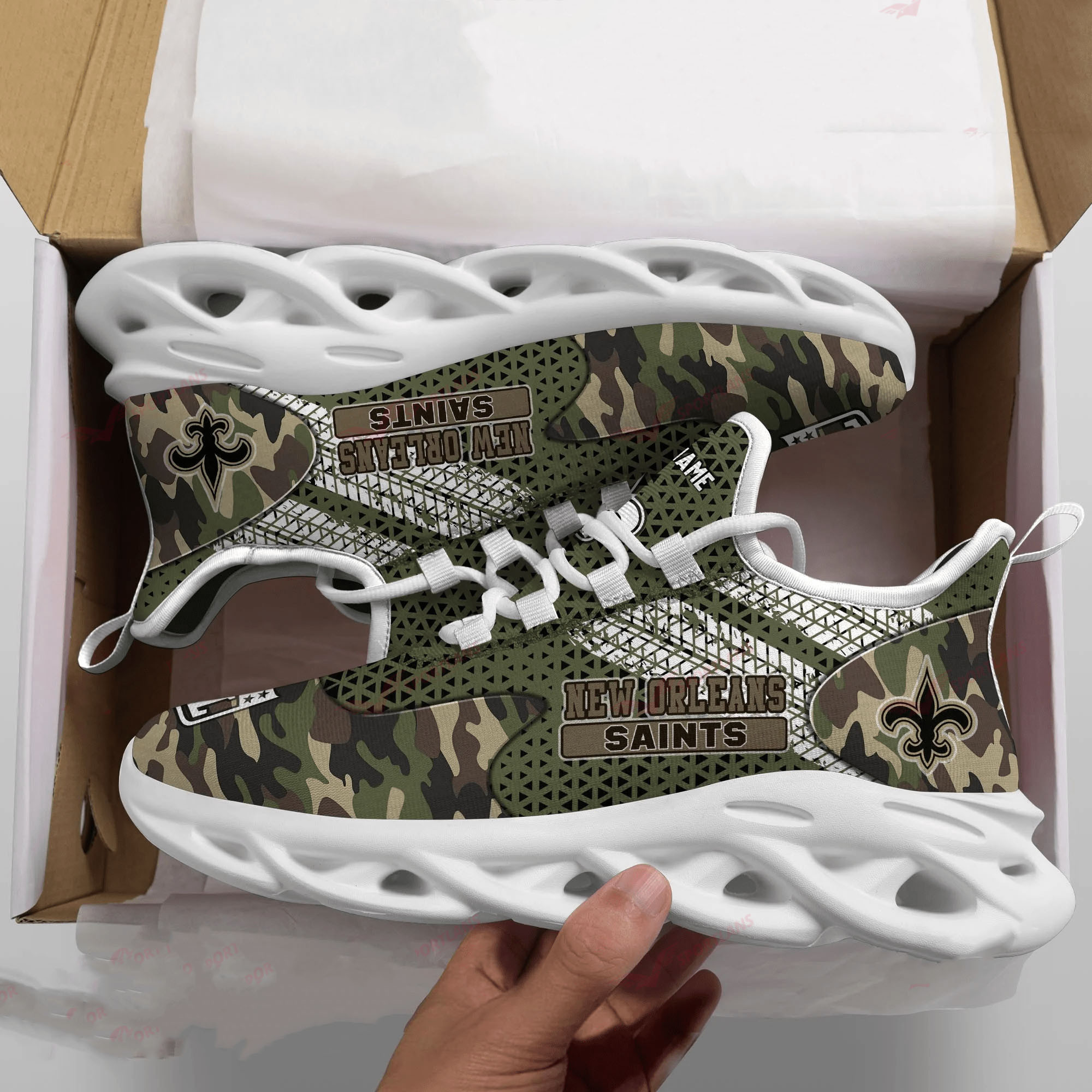 New Orleans Saints NFL Max Soul Shoes Sneakers For Men And Women