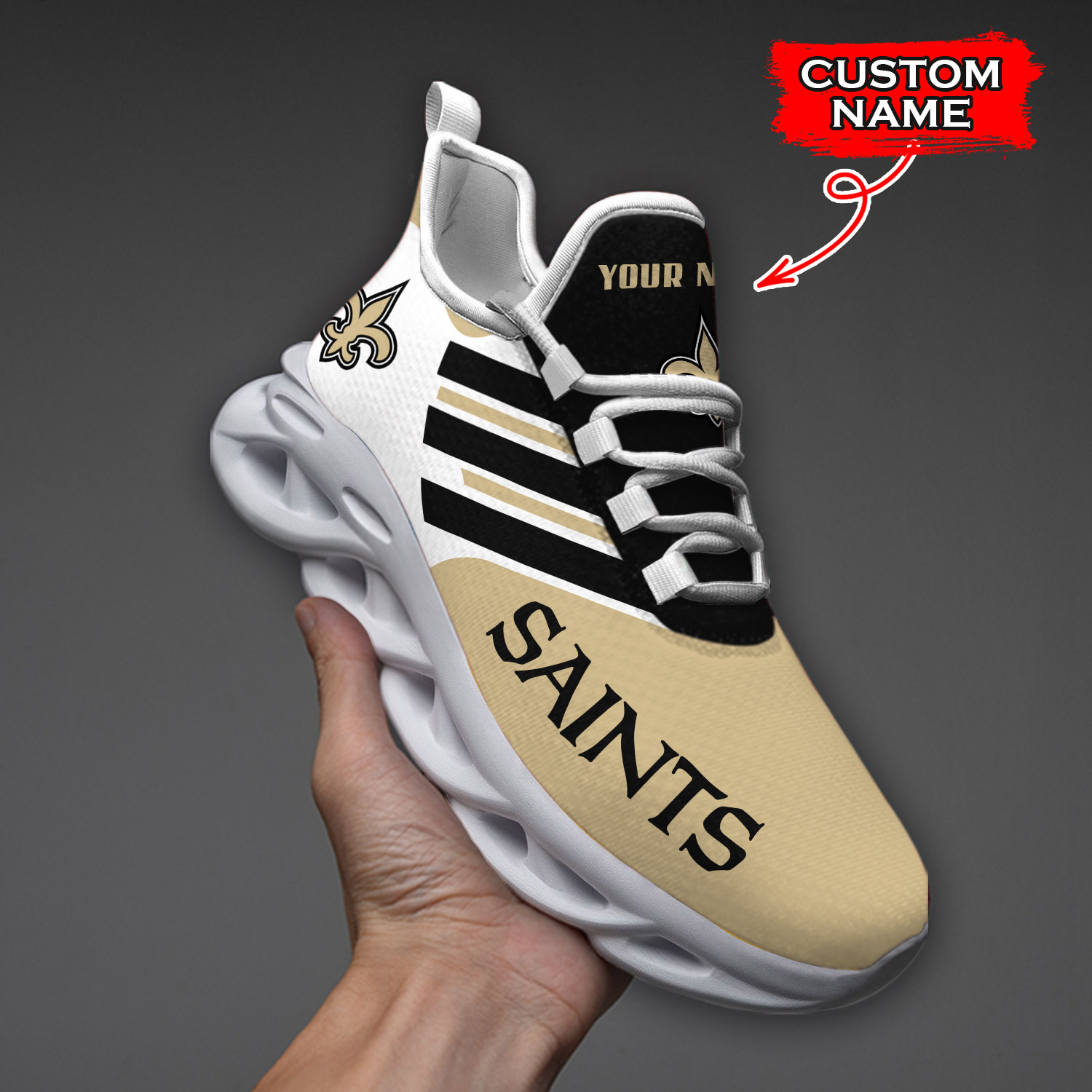New Orleans Saints NFL Max Soul Shoes Sneakers For Men And Women