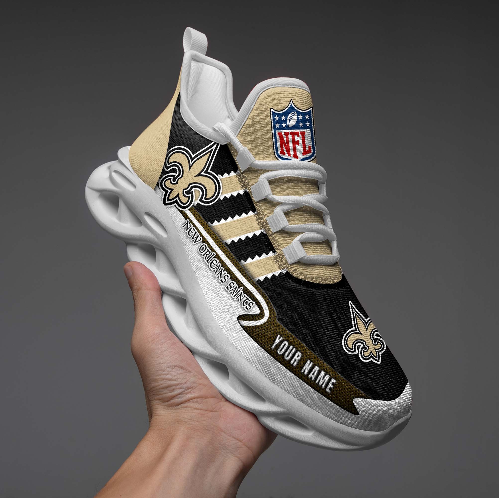 New Orleans Saints NFL Max Soul Shoes Sneakers For Men And Women