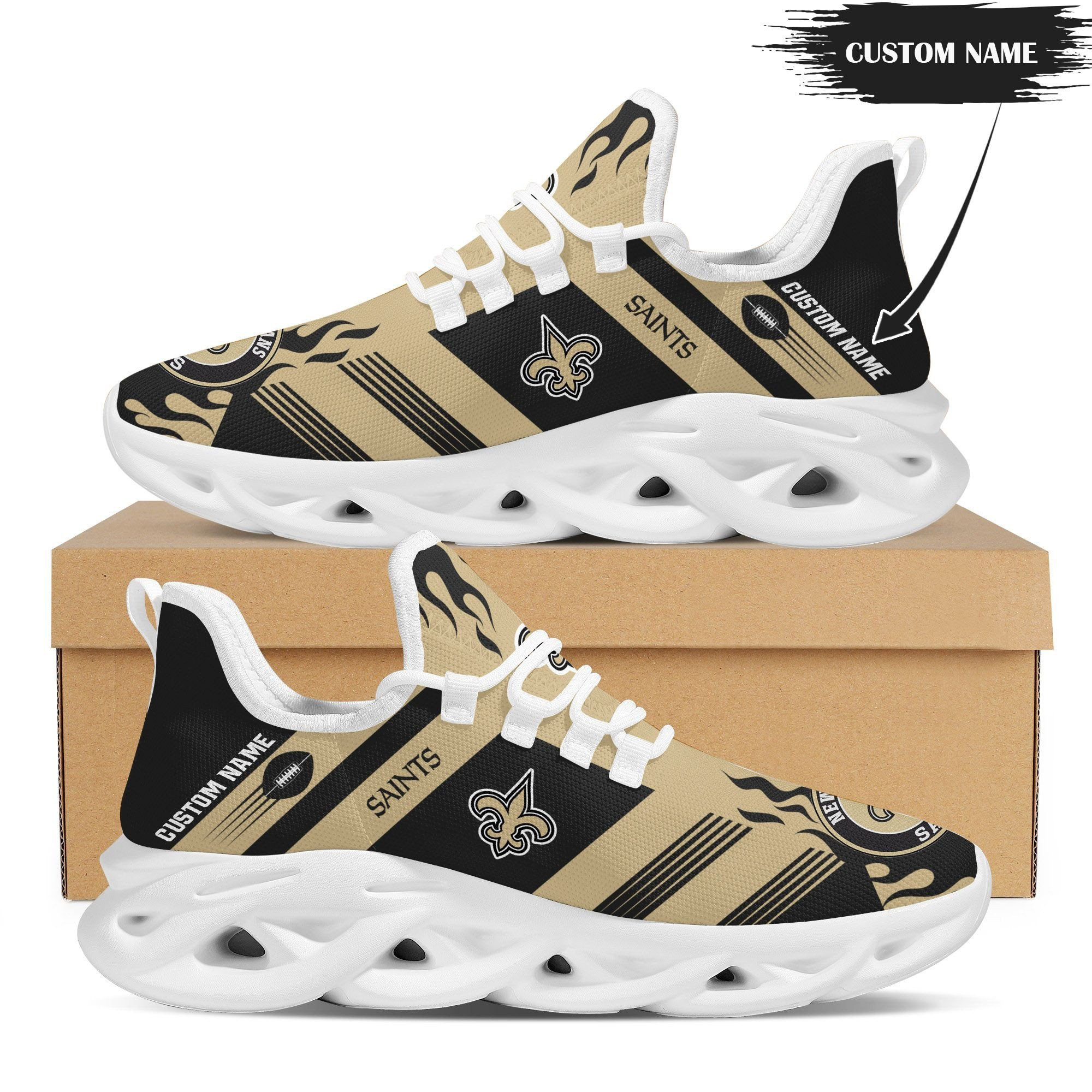 New Orleans Saints NFL Max Soul Shoes Sneakers For Men And Women