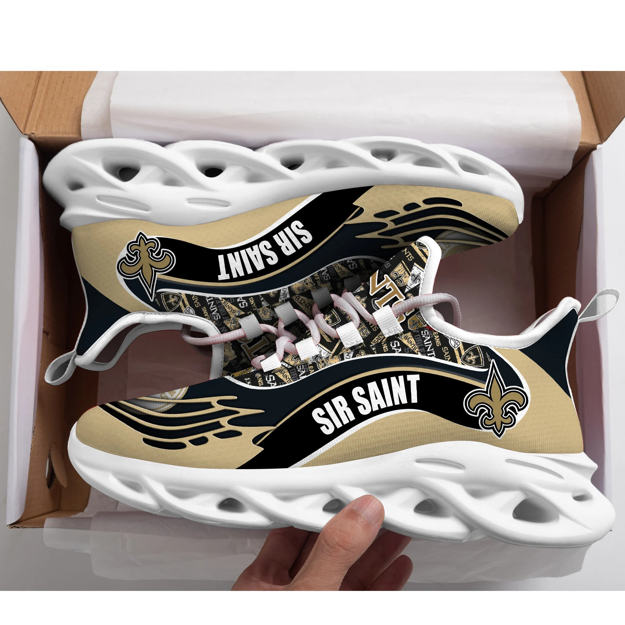 New Orleans Saints NFL Max Soul Shoes Sneakers For Men And Women