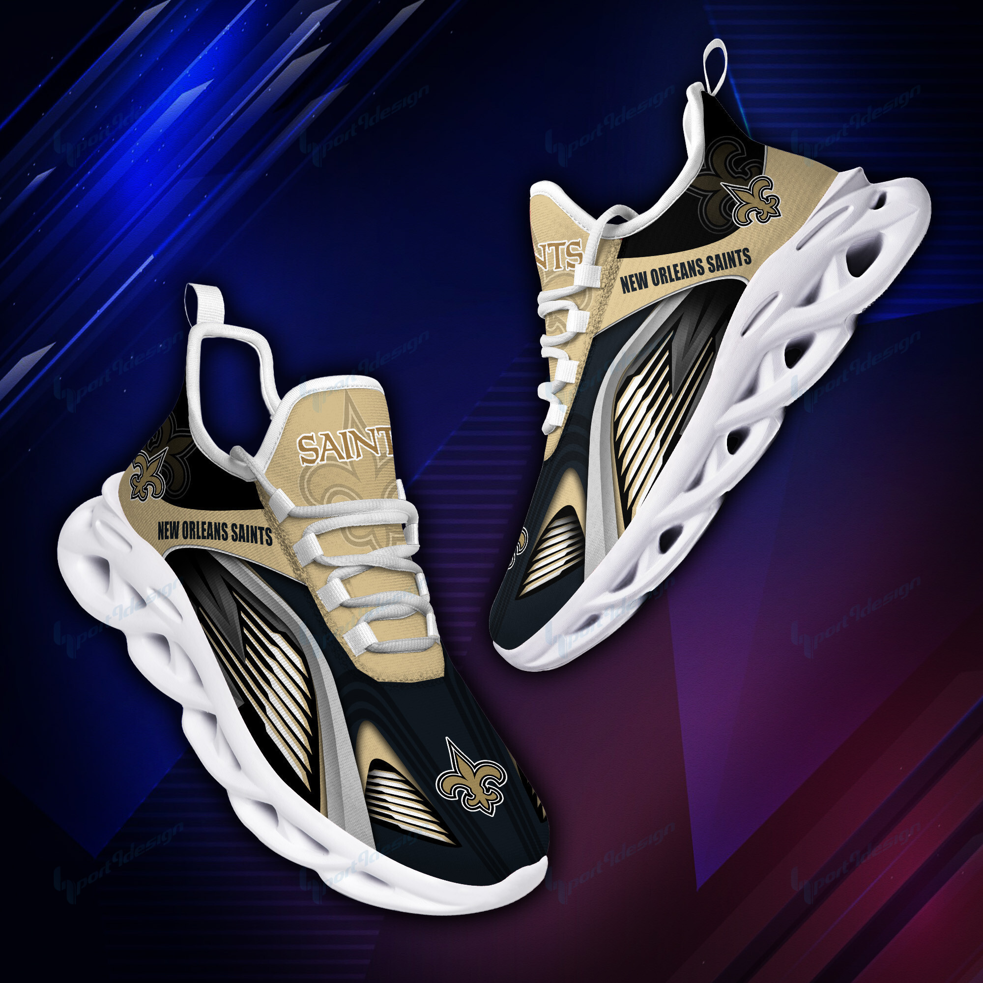 New Orleans Saints NFL Max Soul Shoes Sneakers For Men And Women