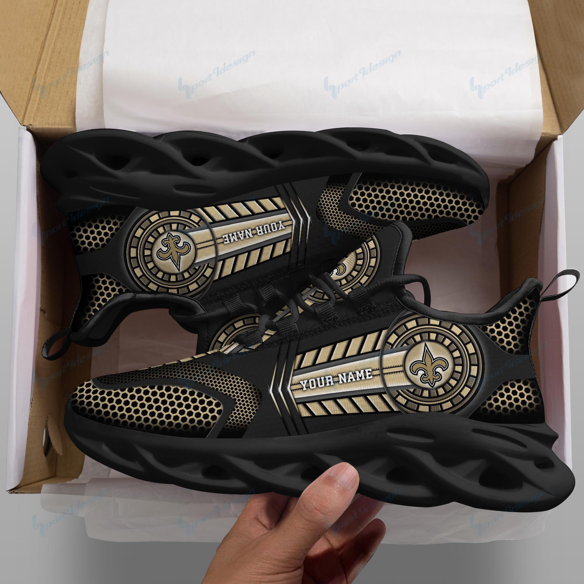 New Orleans Saints NFL Max Soul Shoes Sneakers For Men And Women