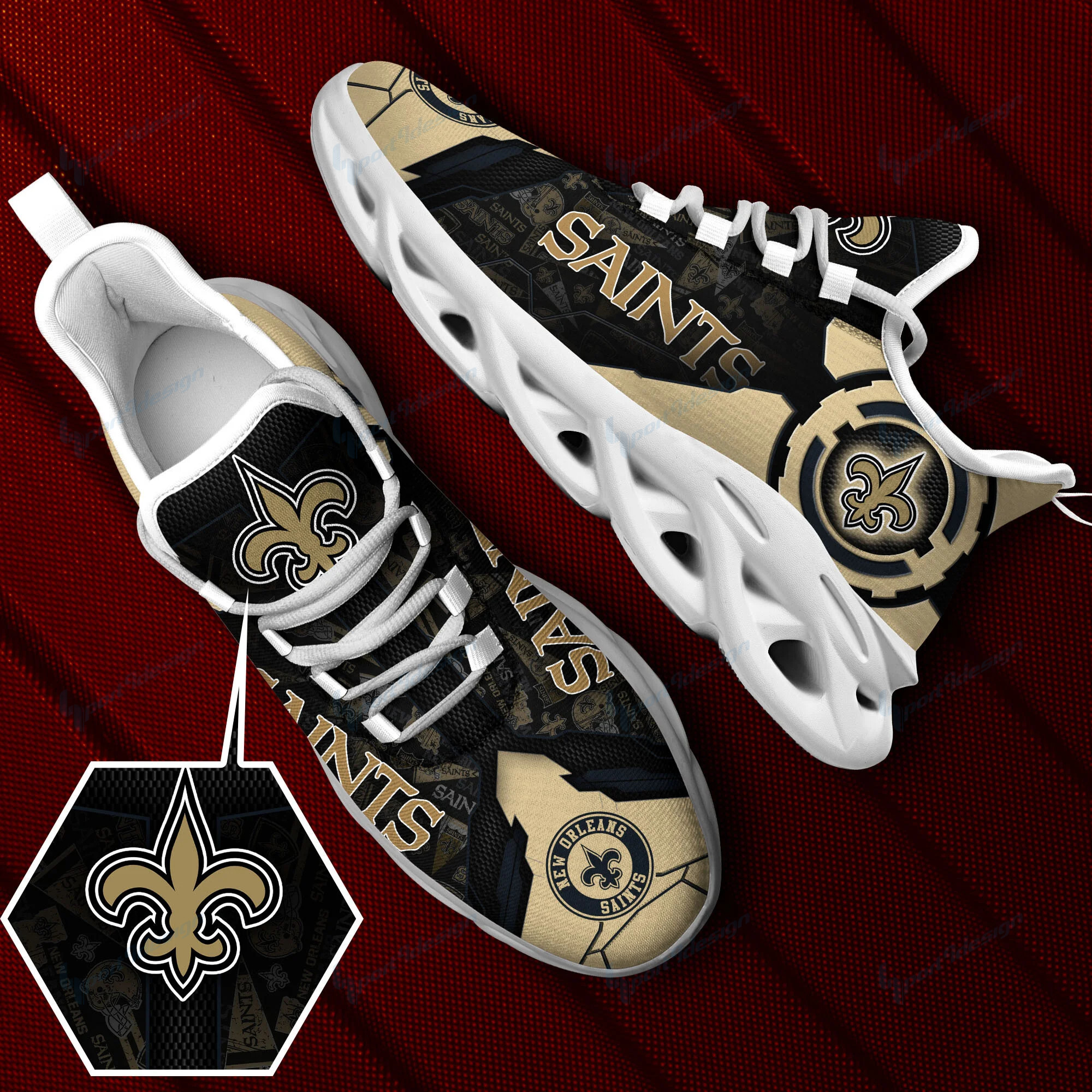 New Orleans Saints NFL Max Soul Shoes Sneakers For Men And Women