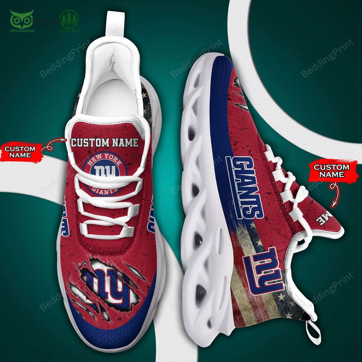 New York Giants Max Soul Shoes Sneakers For Men And Women
