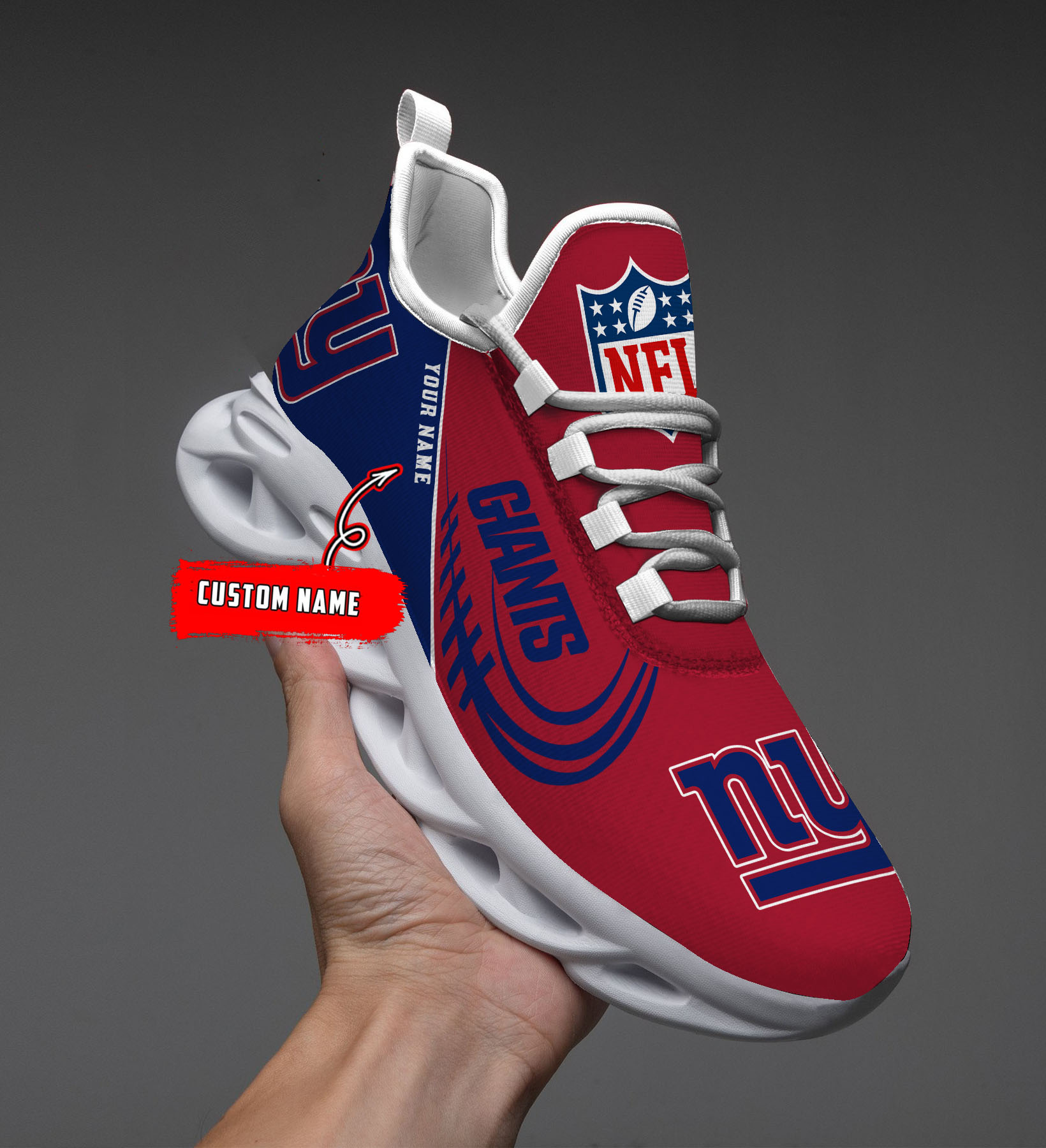 New York Giants NFL Max Soul Shoes Sneakers For Men And Women
