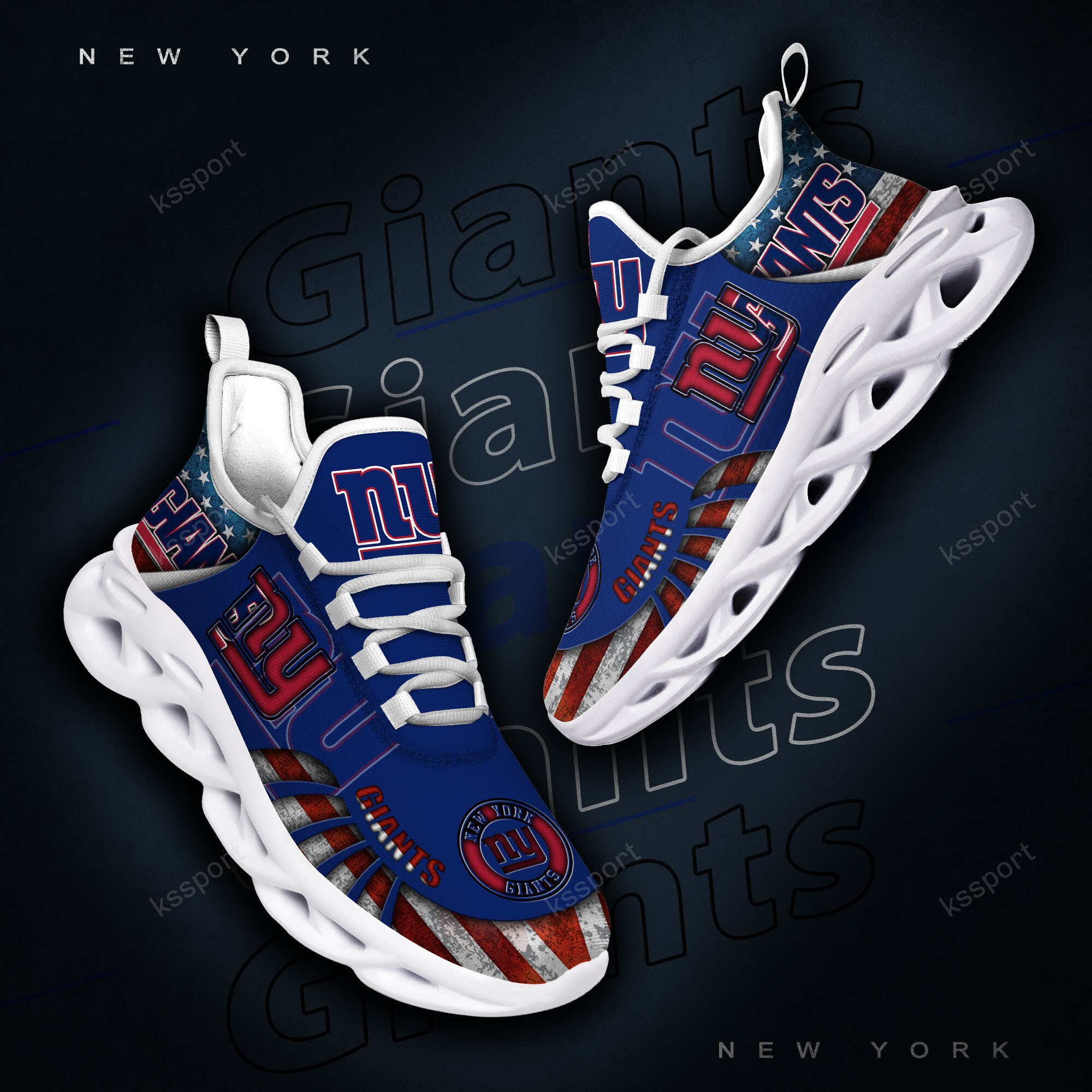 New York Giants NFL Max Soul Shoes Sneakers For Men And Women