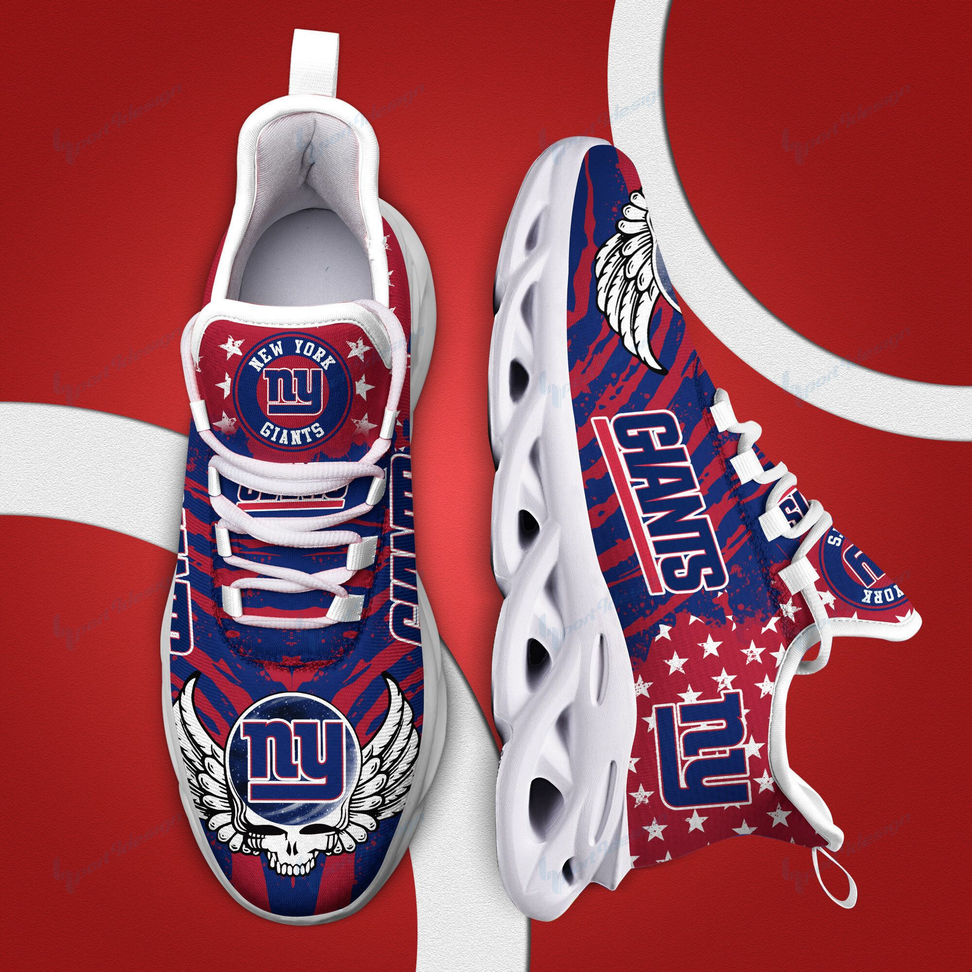 New York Giants NFL Max Soul Shoes Sneakers For Men And Women