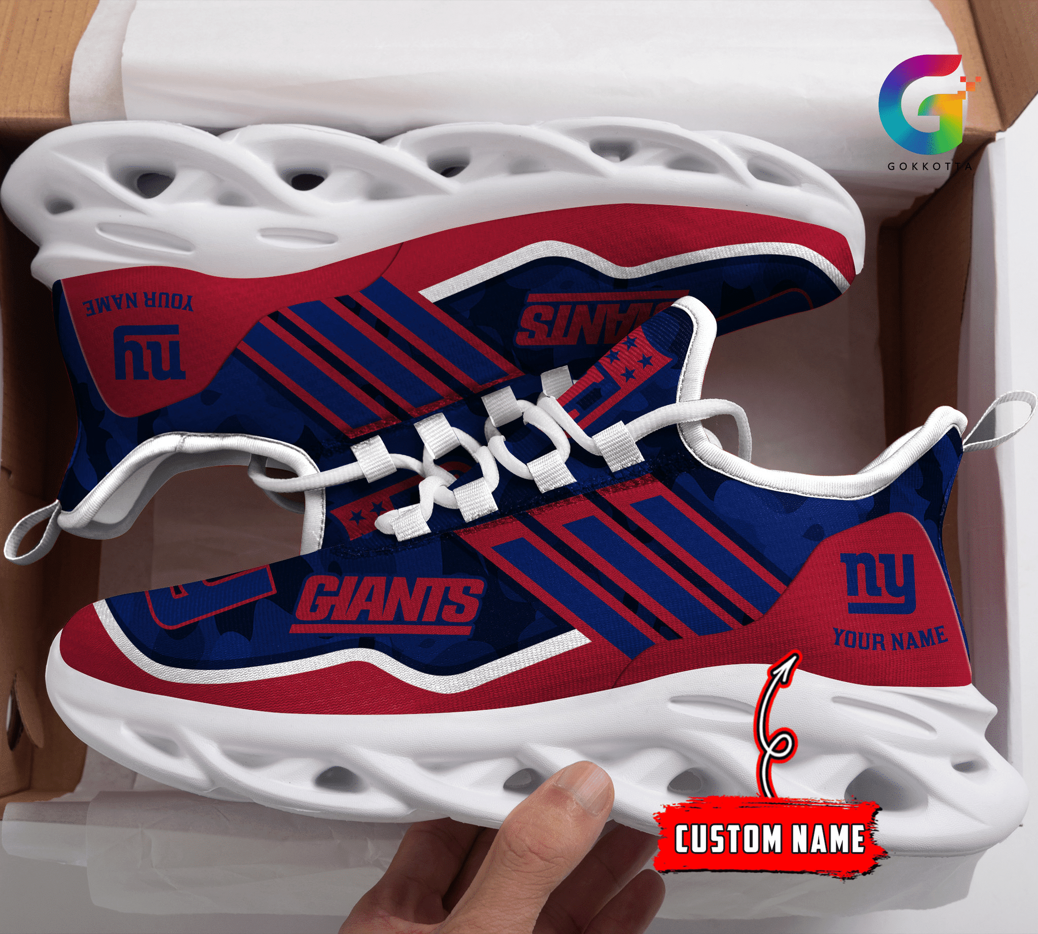 New York Giants NFL Max Soul Shoes Sneakers For Men And Women