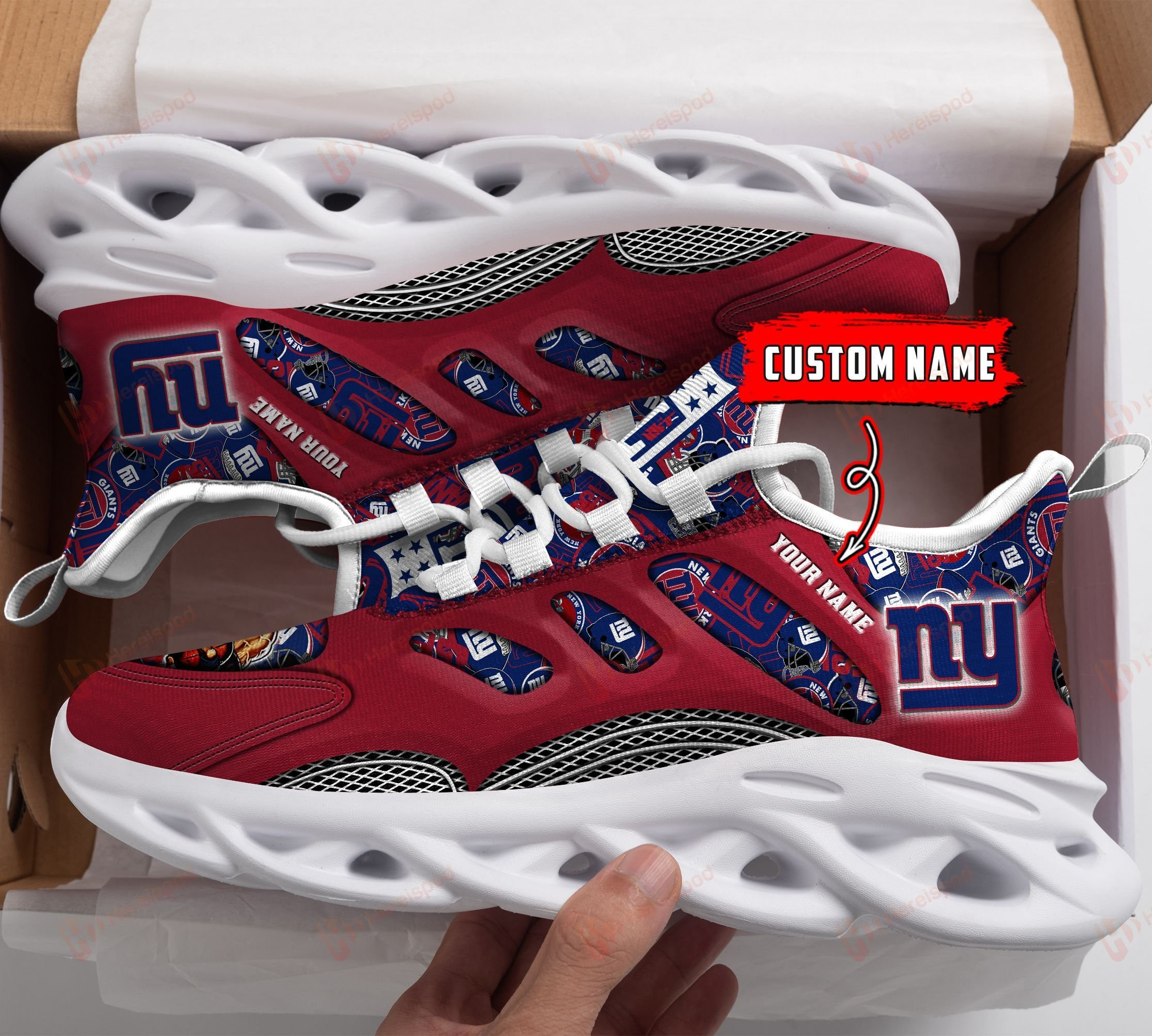 New York Giants NFL Max Soul Shoes Sneakers For Men And Women