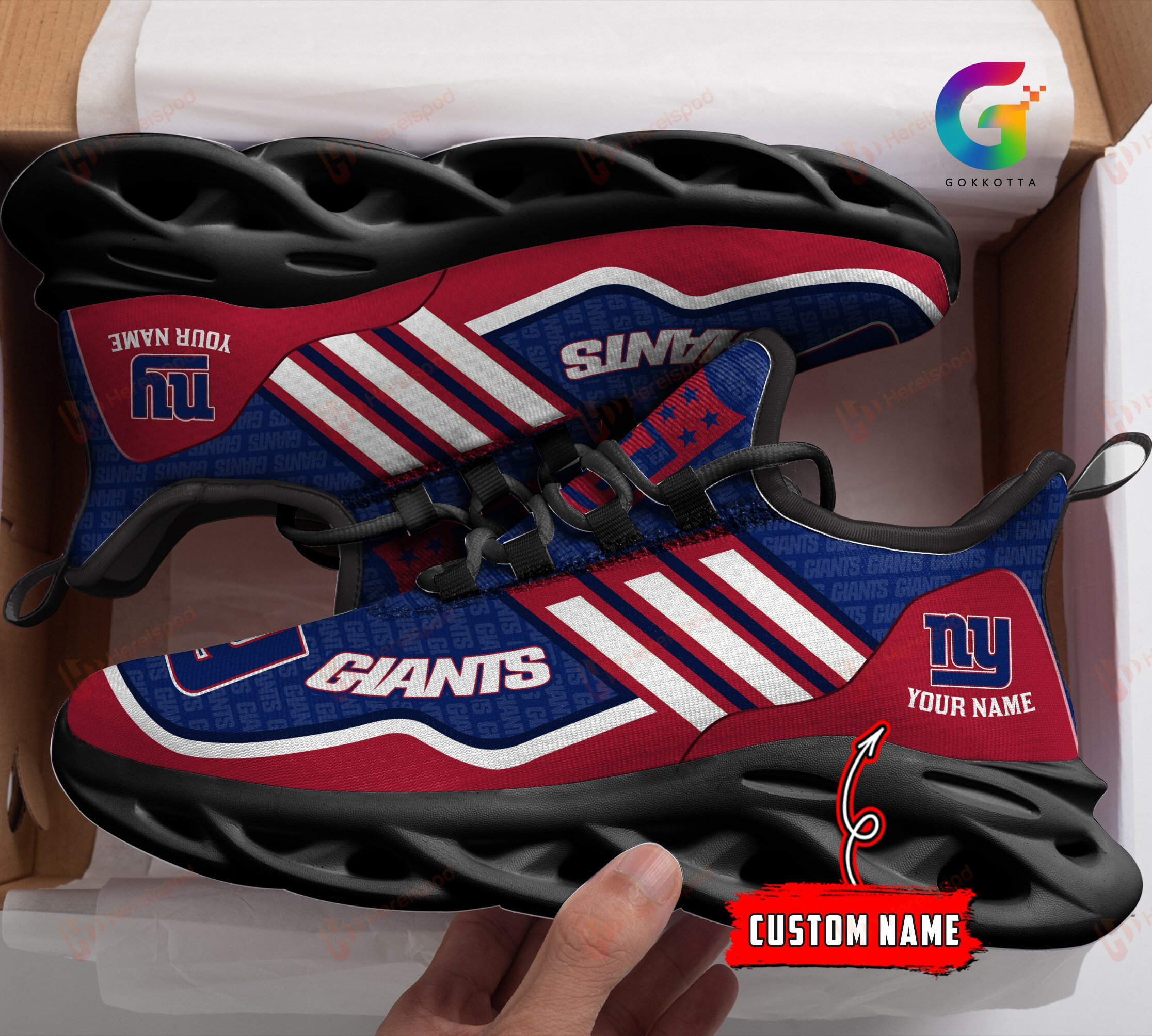 New York Giants NFL Max Soul Shoes Sneakers For Men And Women